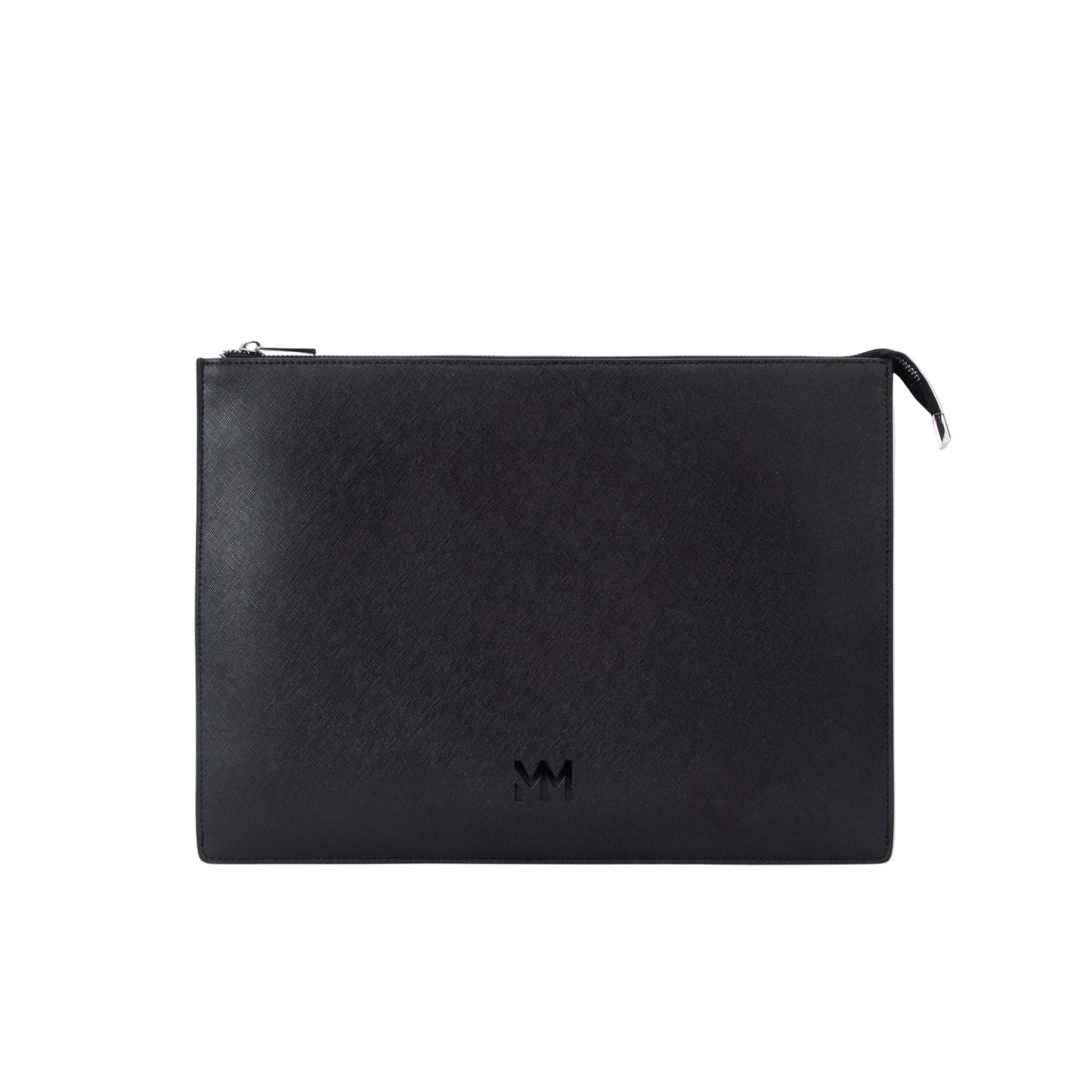 MM London Saffiano Black Laptop Pouch