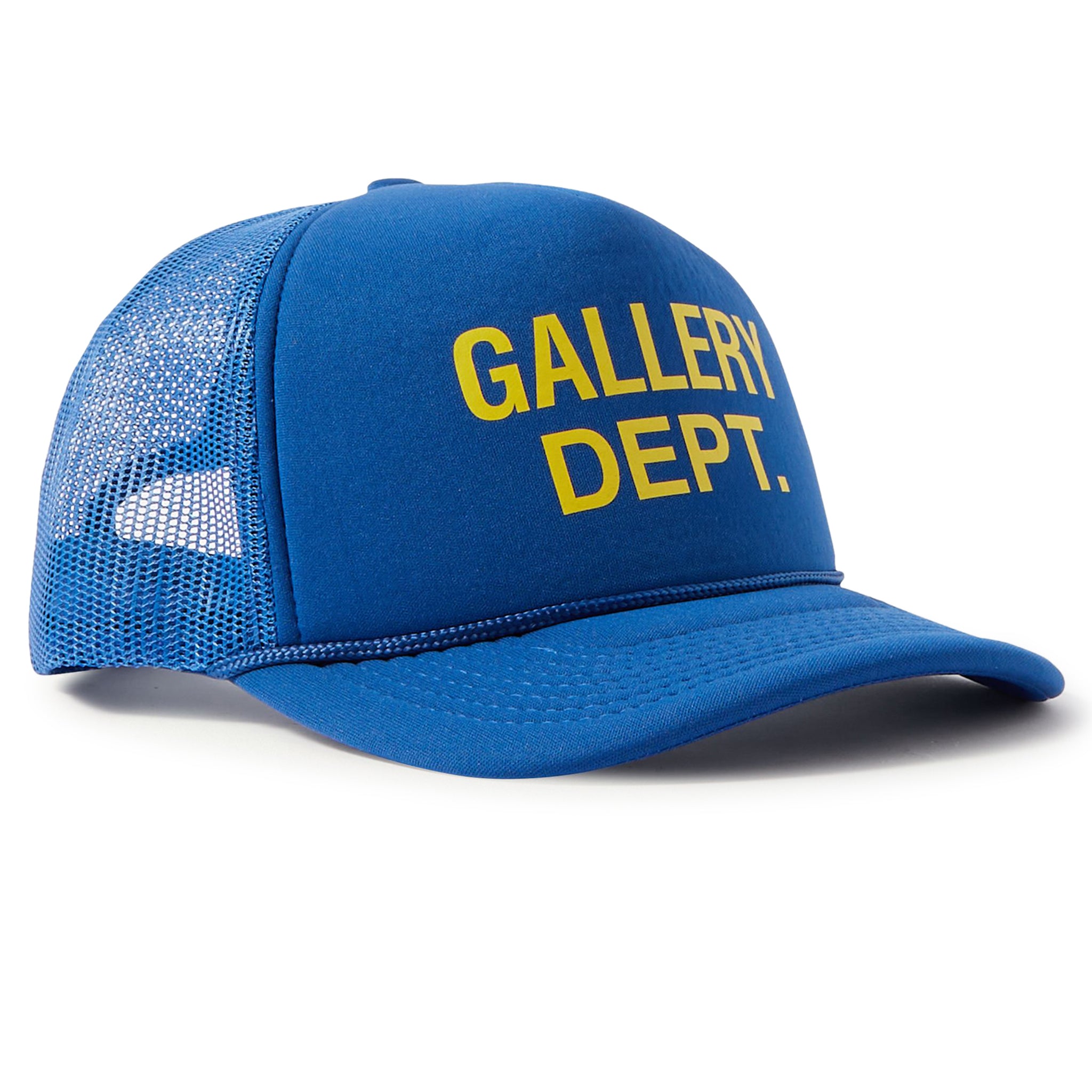 Front view of Gallery Dept. Logo Blue Trucker Cap TC-9152