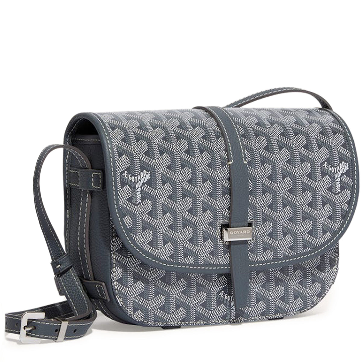 Goyard Goyardine Belvedere II Grey PM Messenger Bag |