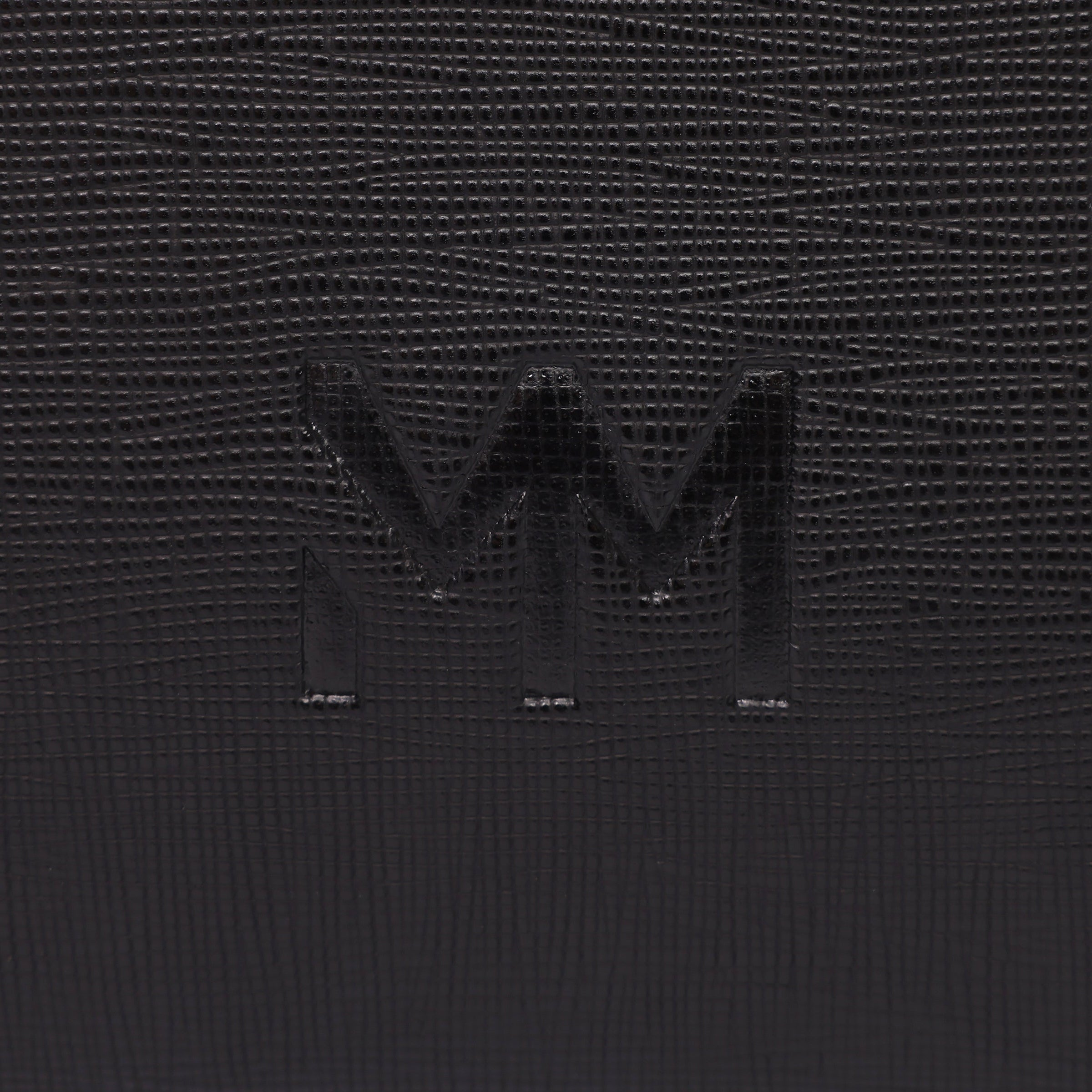 MM London Saffiano Black Clutch Bag