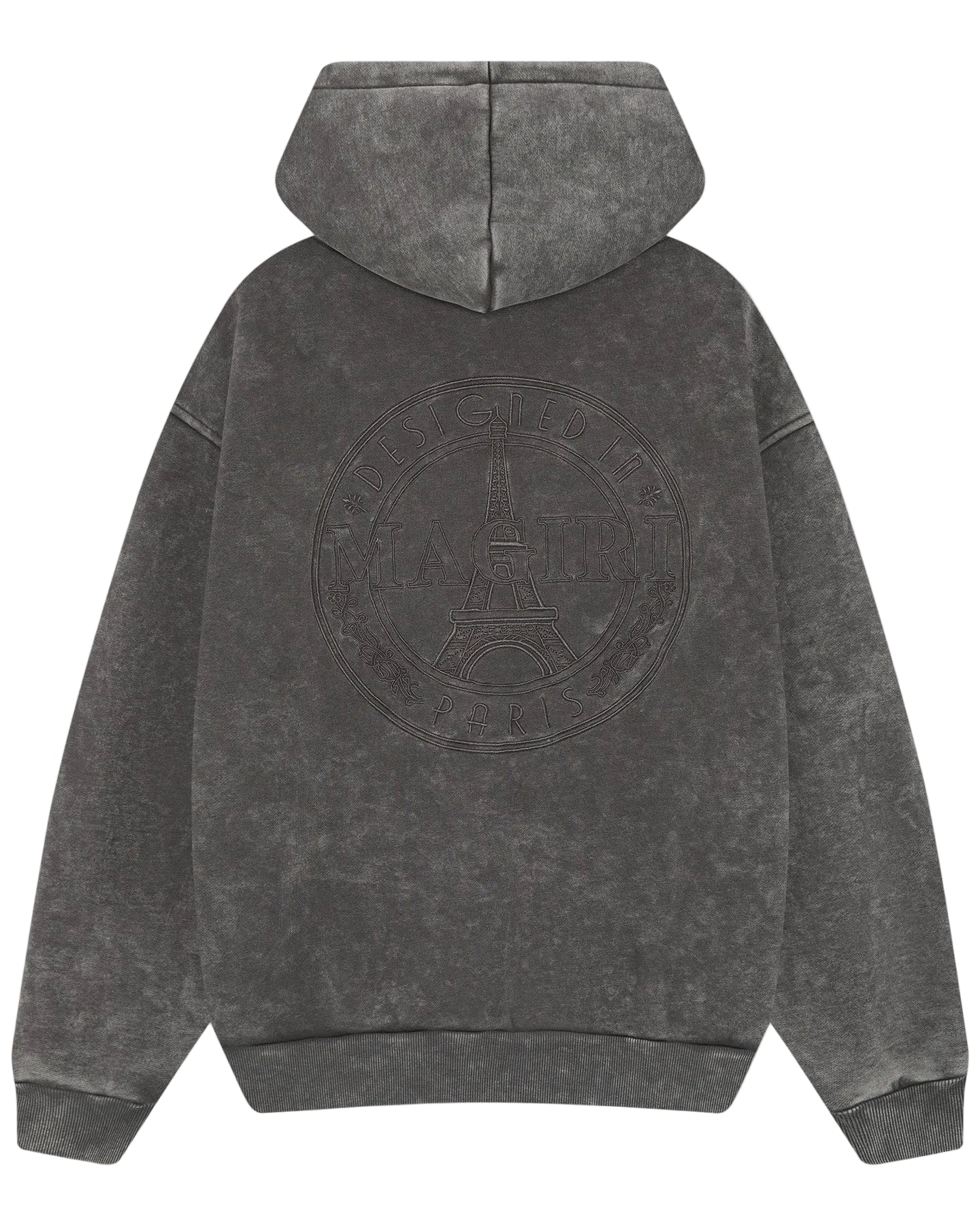 MAGIRI Embroidered Washed Grey Hoodie