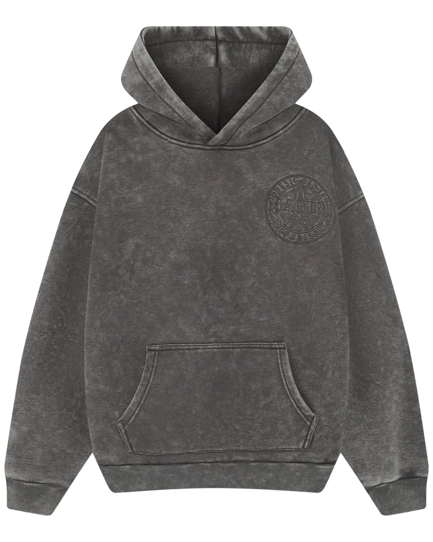 MAGIRI Embroidered Washed Grey Hoodie