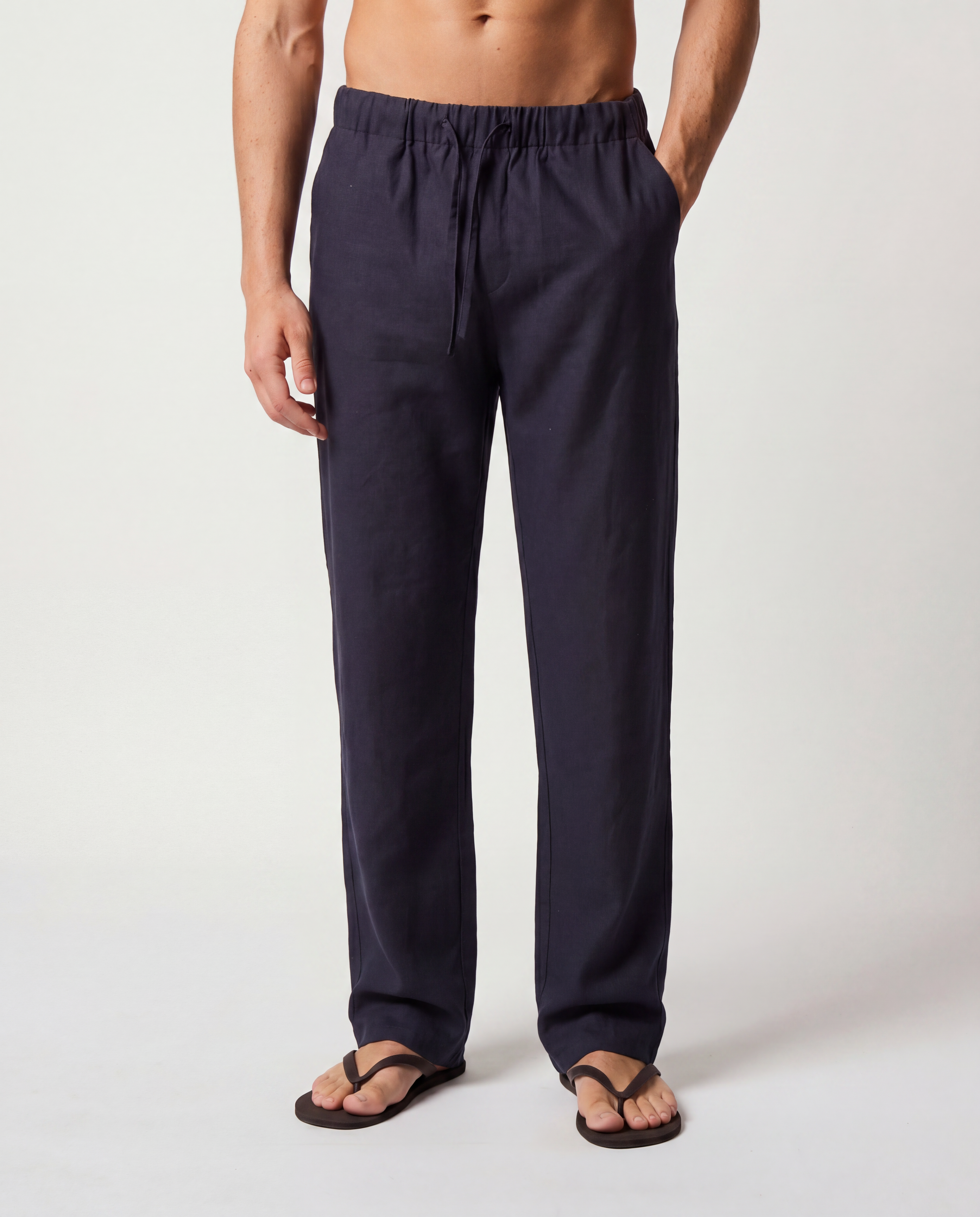 Coszus Relaxed Linen Natural Trouser