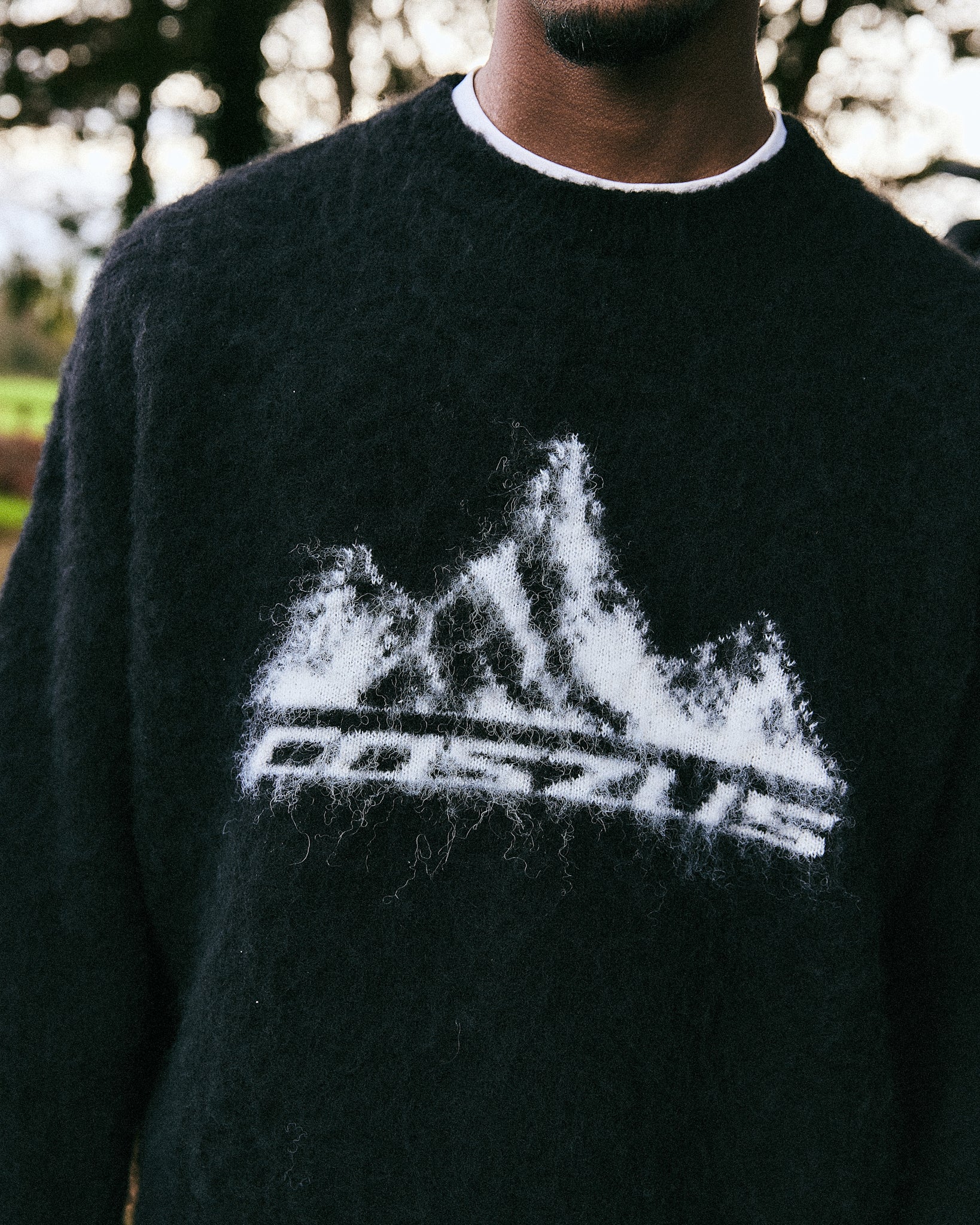 Coszus Alpine Mohair Knit Black Sweatshirt