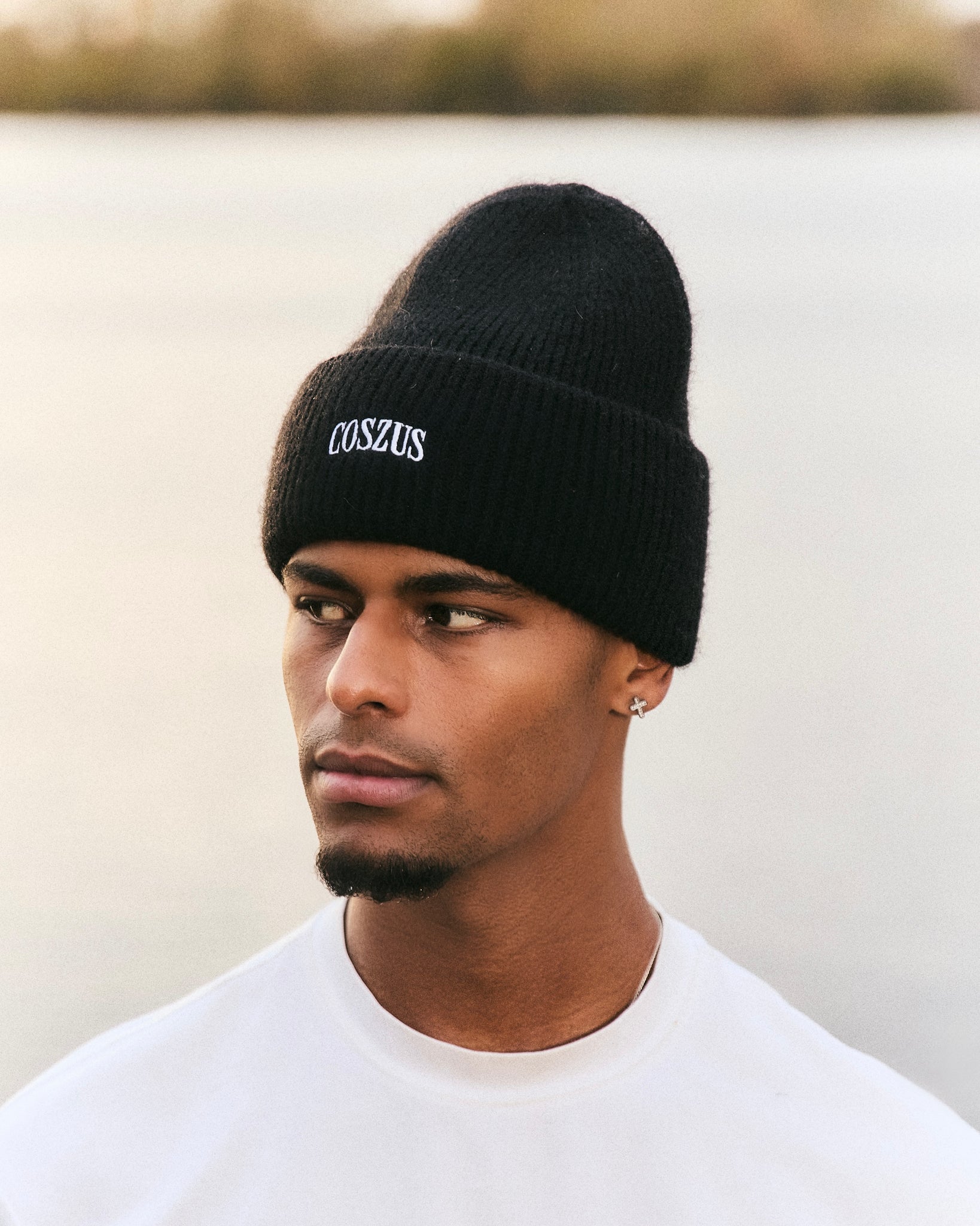 Coszus Arch Logo Black Beanie