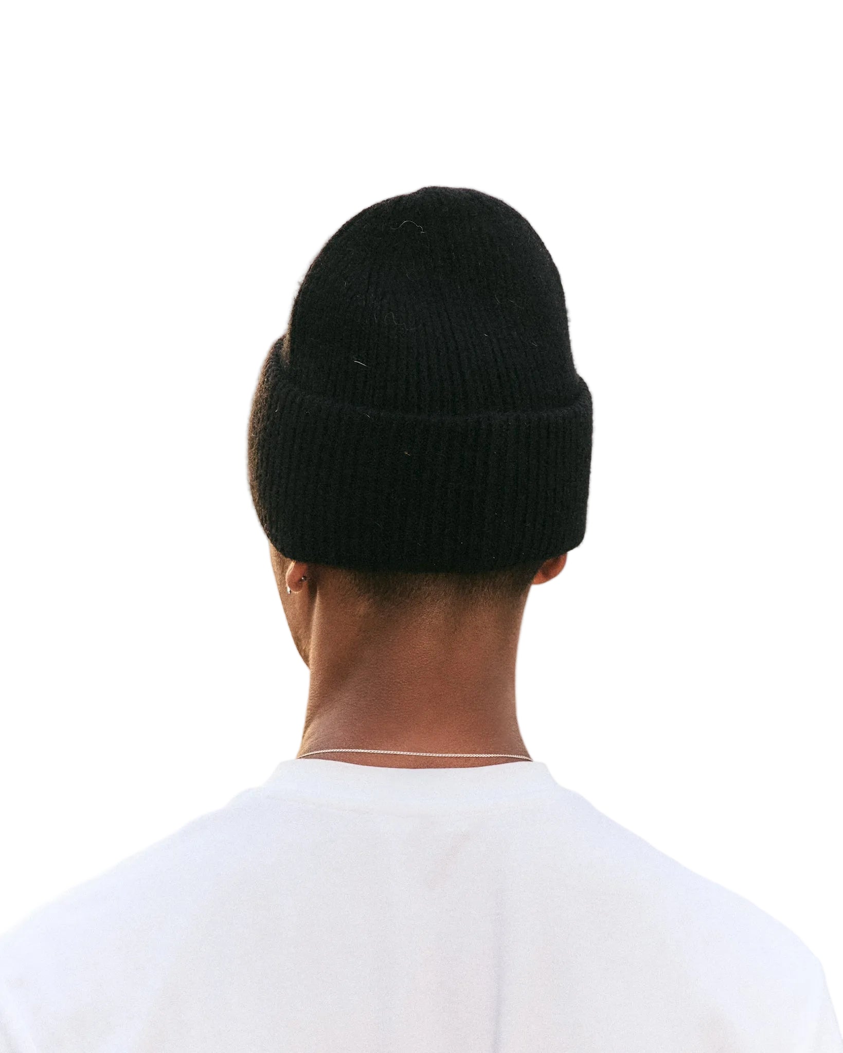 Front View of Coszus Arch Logo Black Beanie