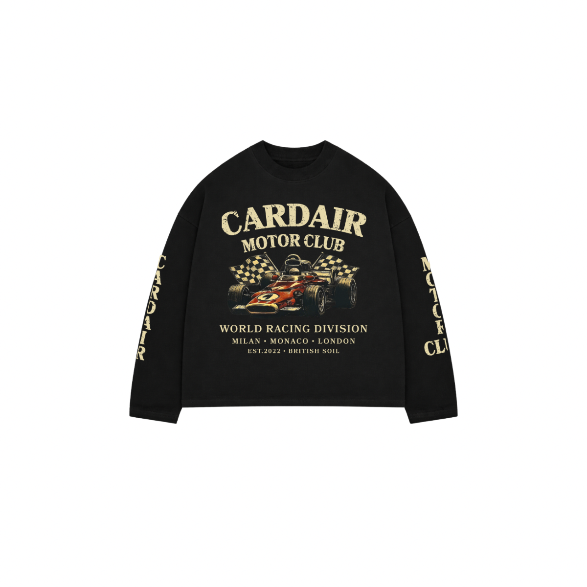 Cardair Motor Club L/S Black T-Shirt