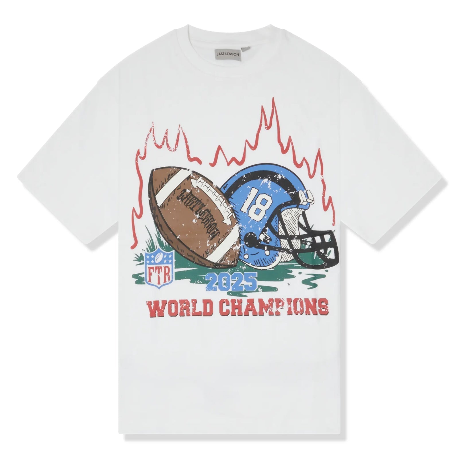 Last Lesson Vintage NFL Logo White T-Shirt