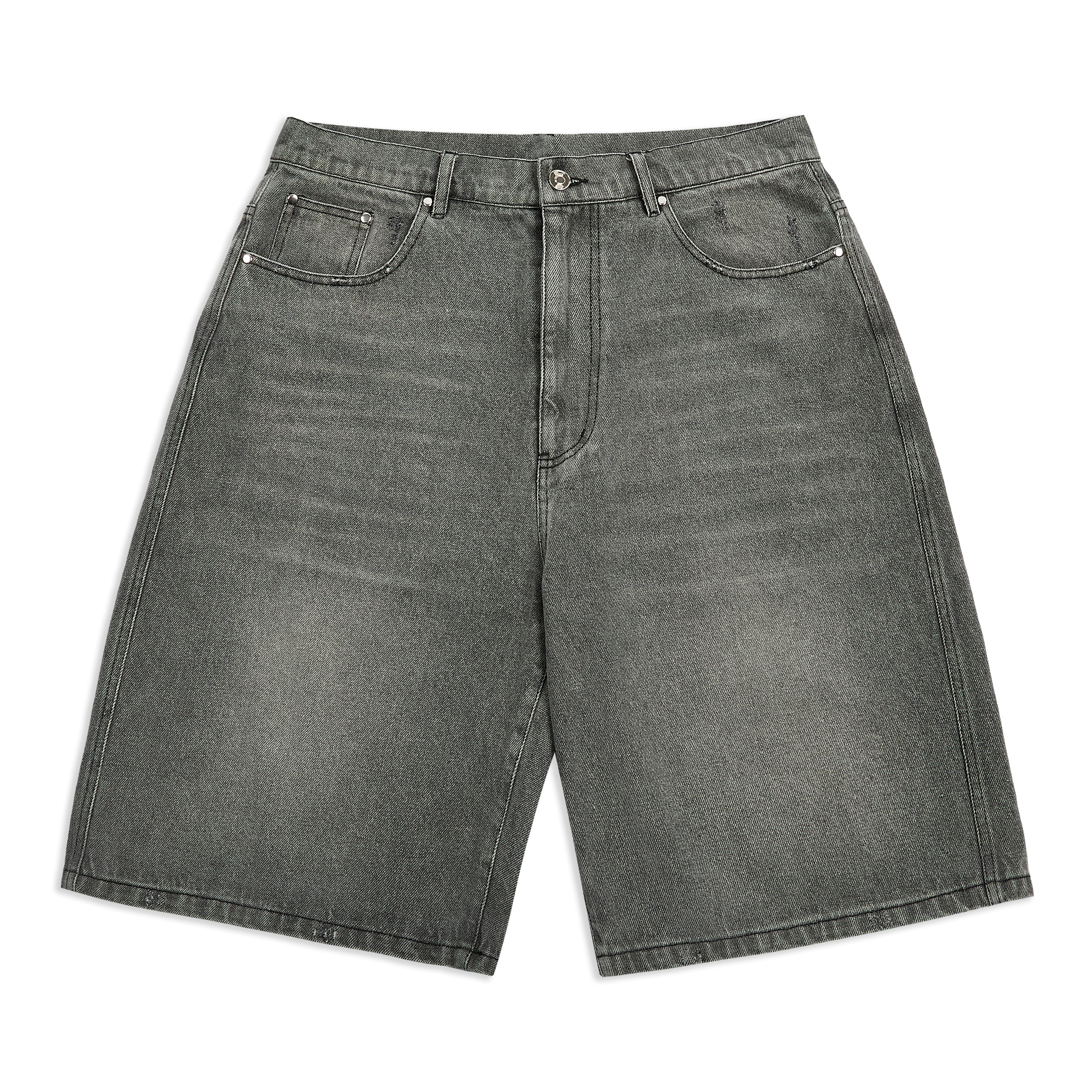 Samuel Bailey Washed Denim Graphite Shorts