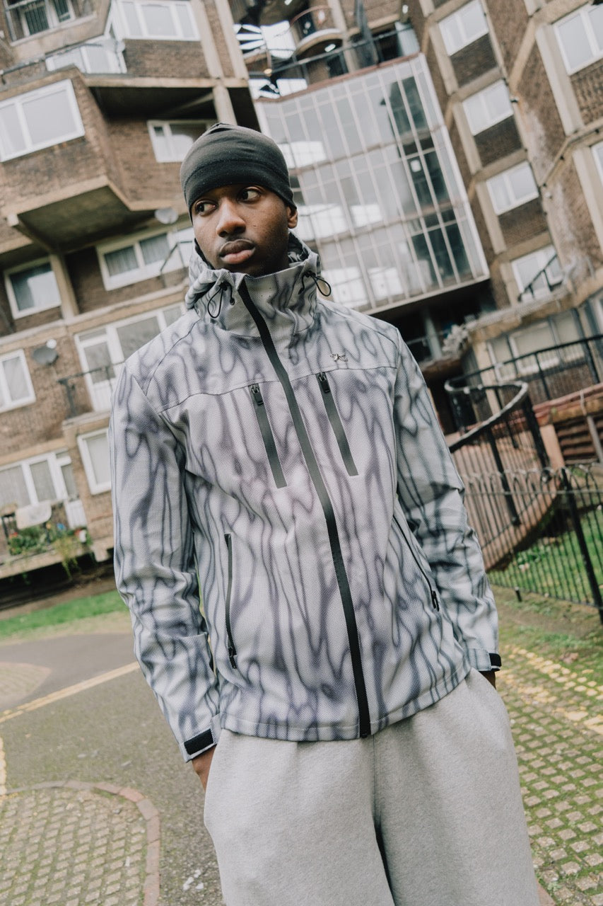 Model view of Kaizen Market Aero Windbreaker