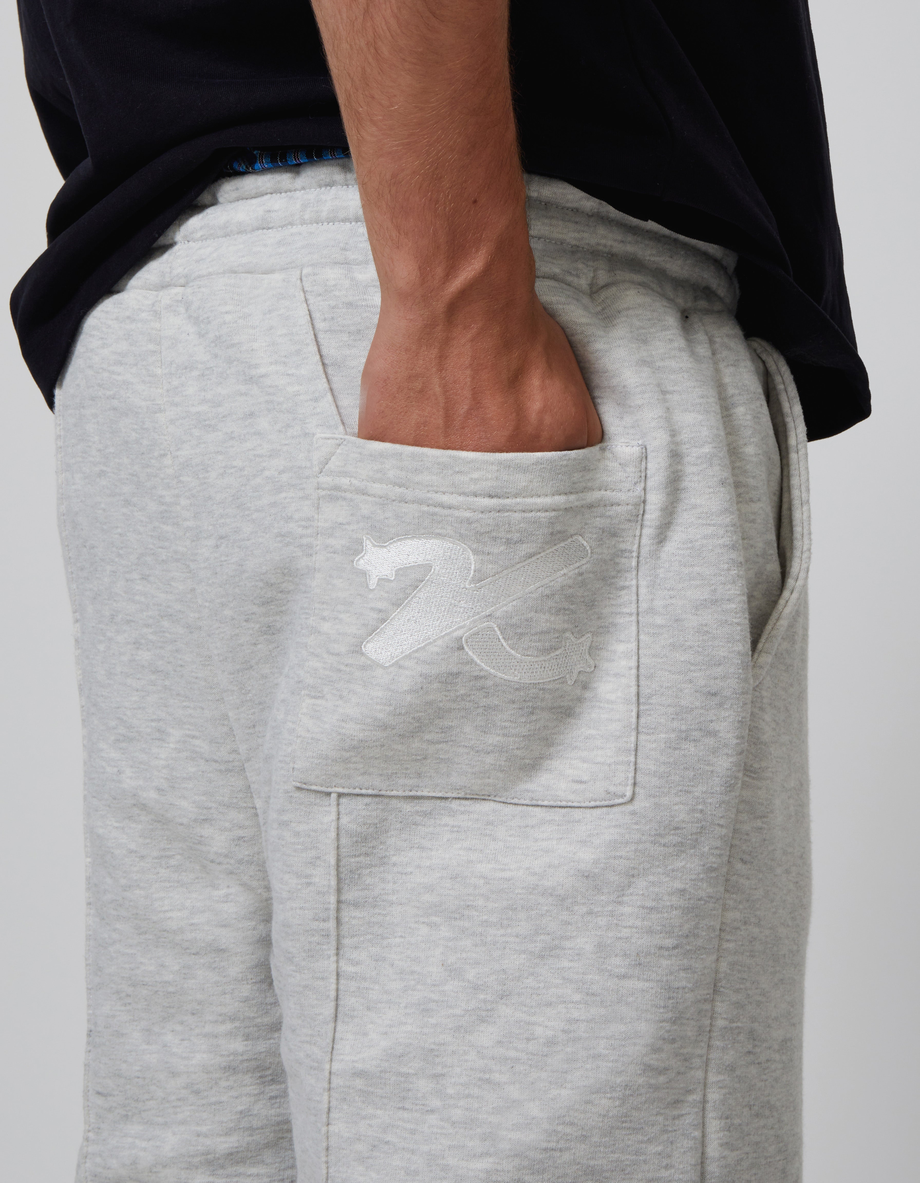 Pocket view of Kaizen Market Reversible Grey/Black Shorts