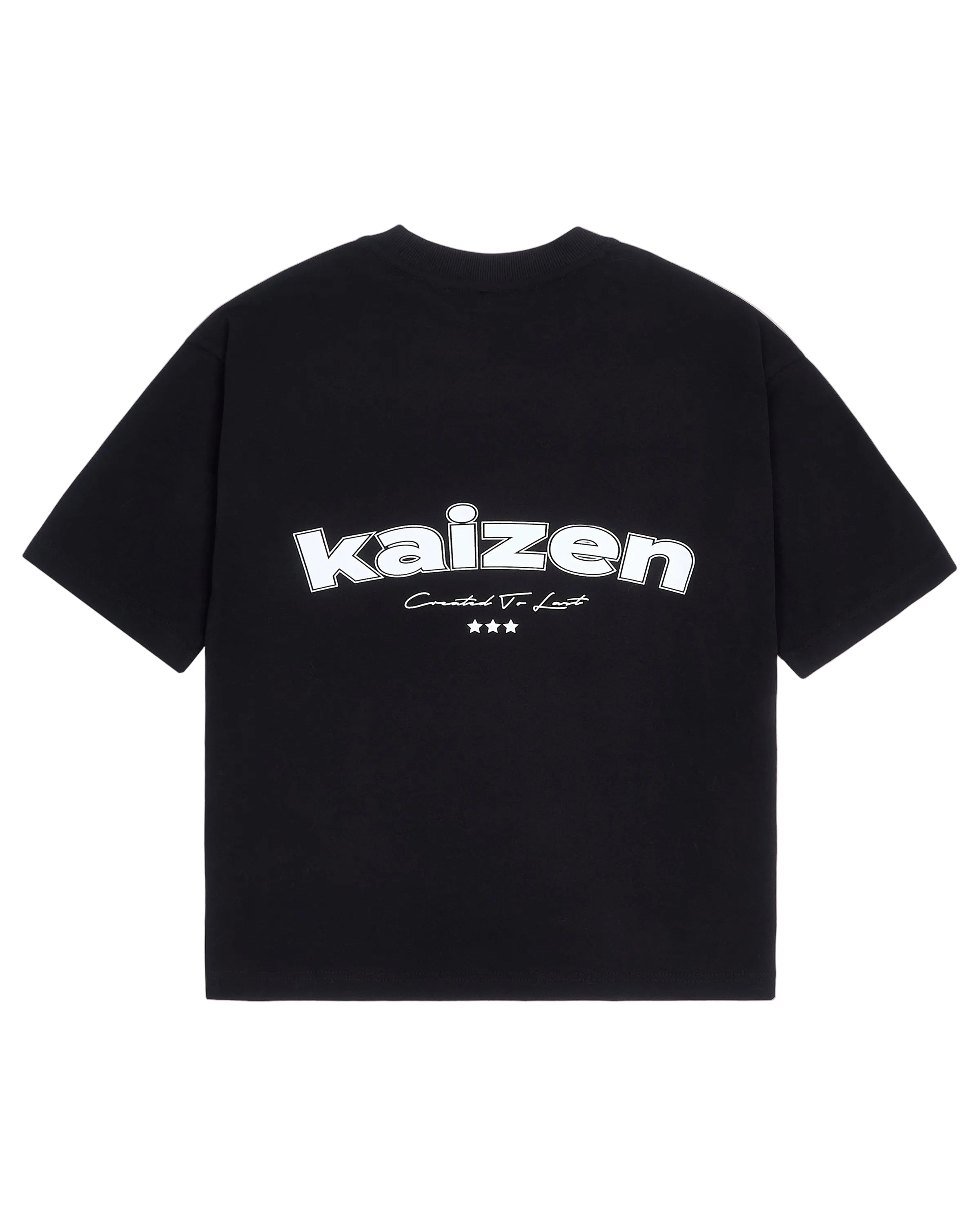 Back view of Kaizen Market Arch Tee Black T-shirt