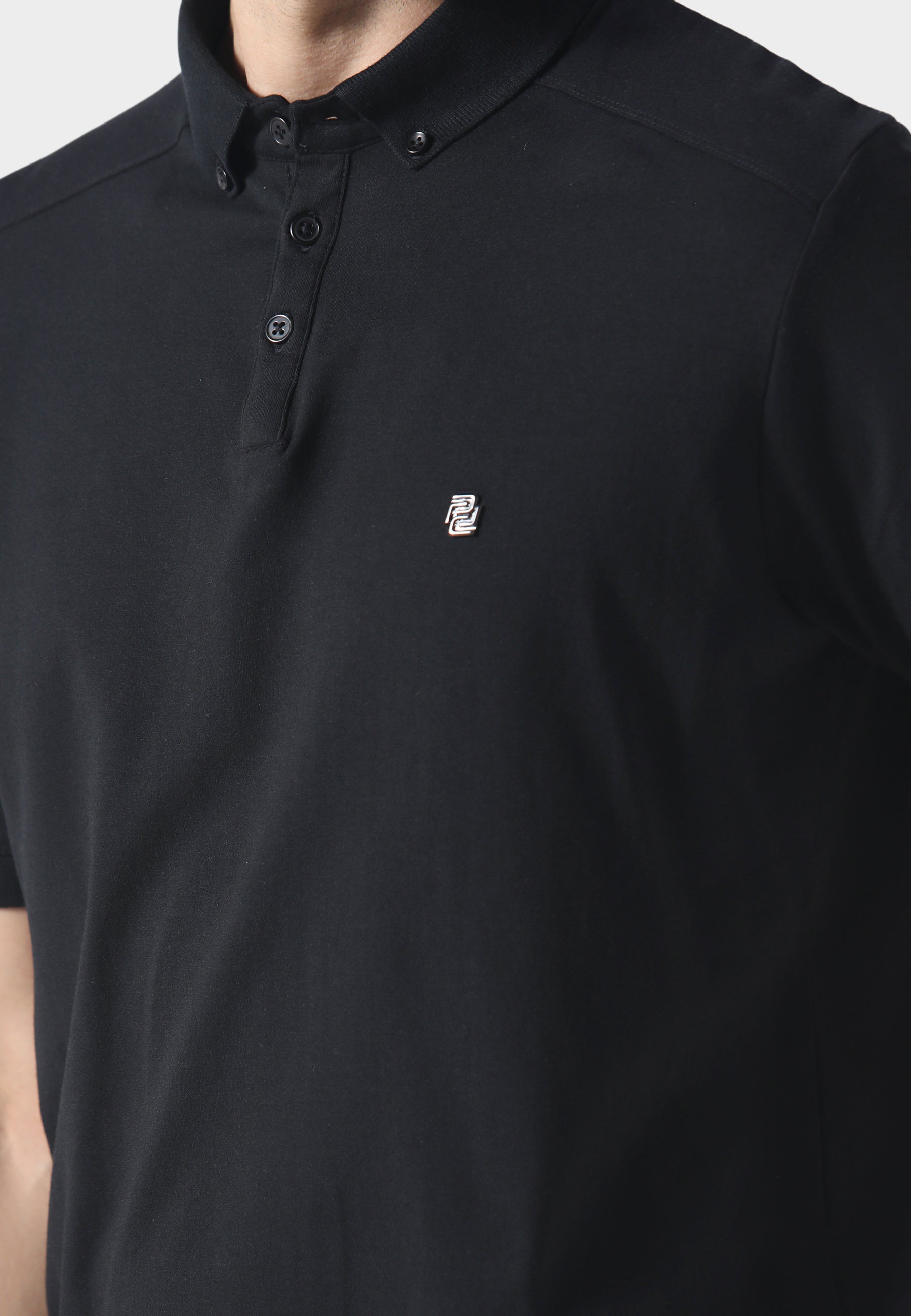 883 Police Neptunes Black Polo Shirt