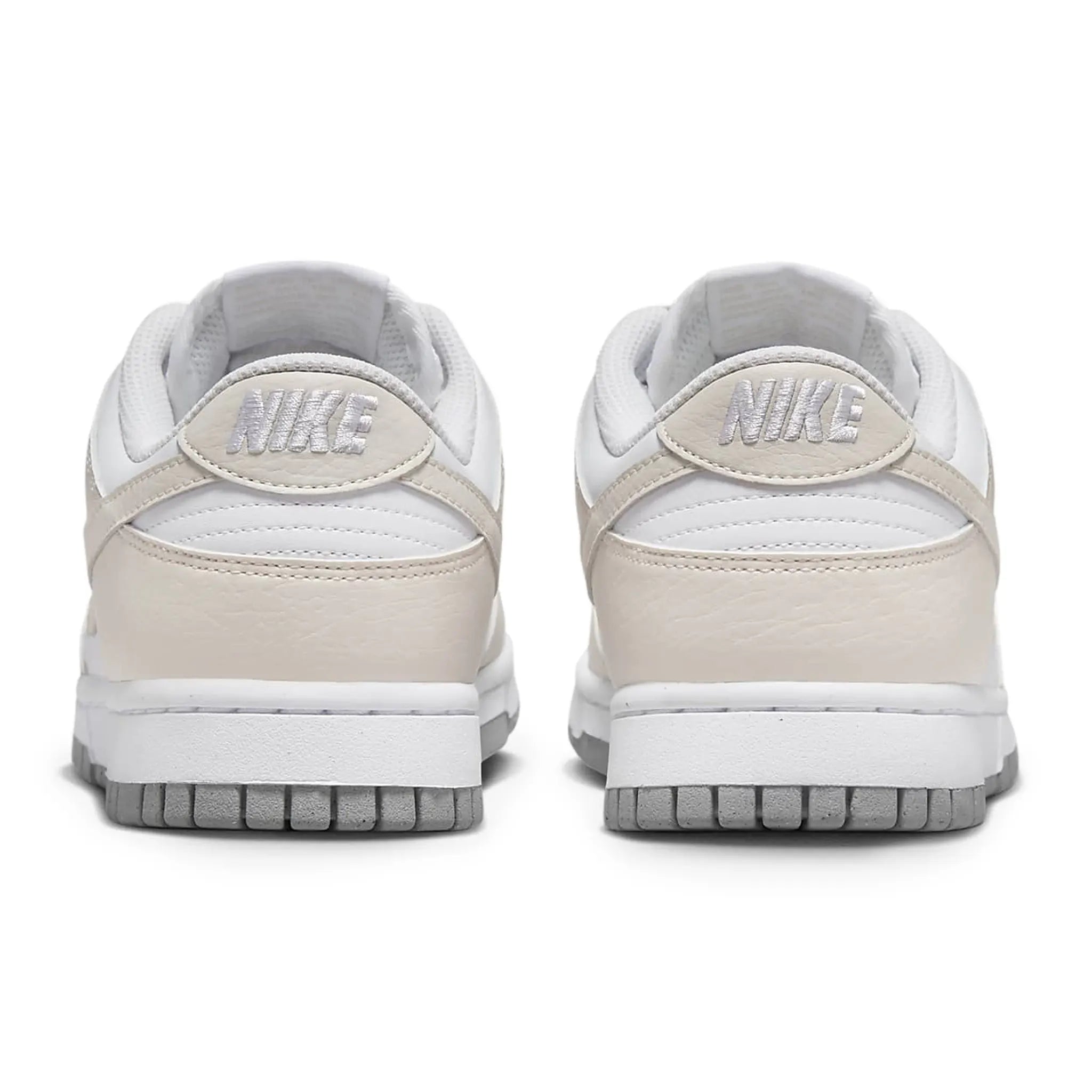 Back side view of Nike Dunk Low Next Nature White Light Orewood Brown (W)