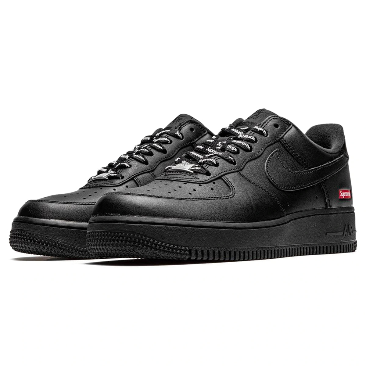 Nike x Supreme Air Force 1 Low Black Box Logo CU9225 001