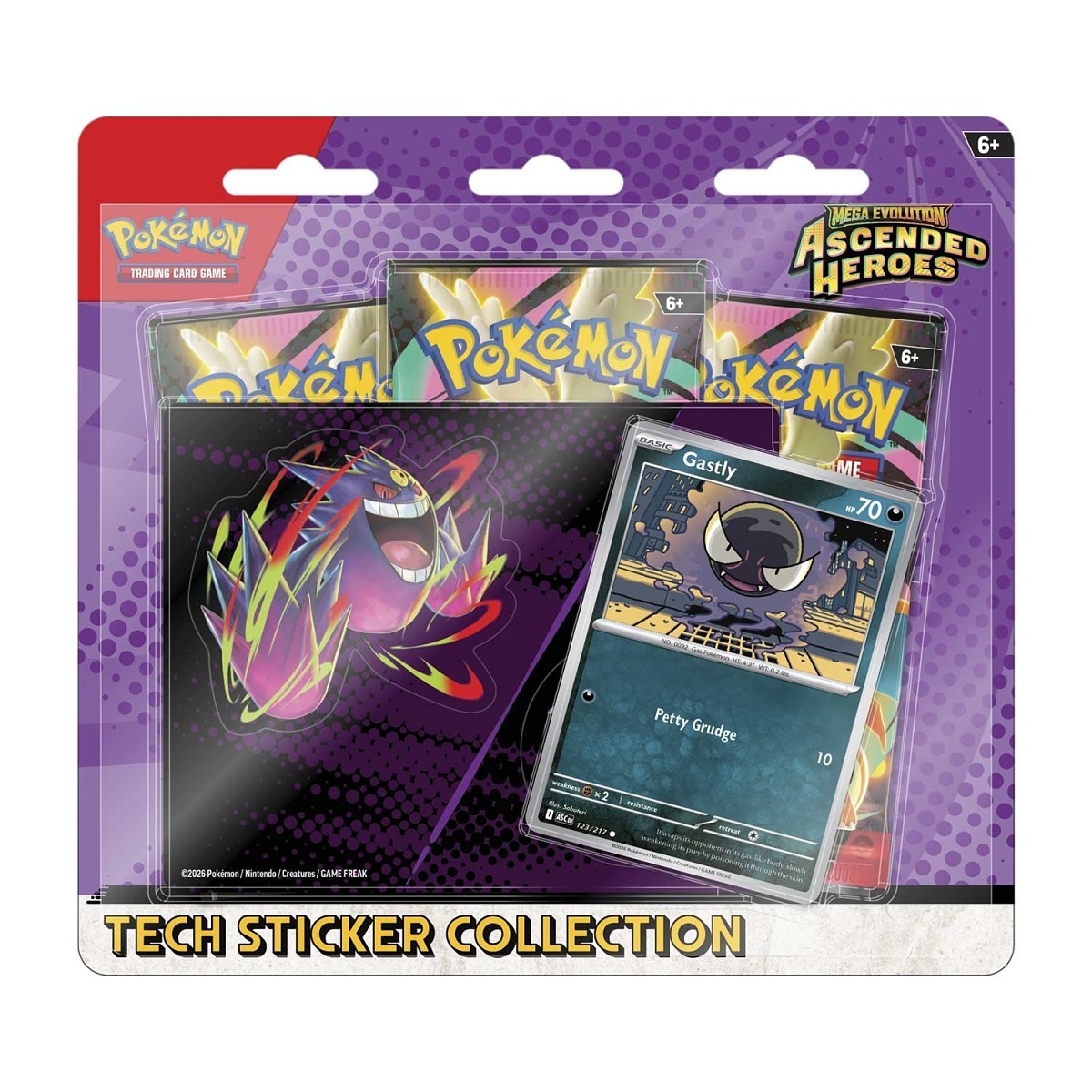2026 Pokemon Mega Evolution Ascended Heroes Charmander & Gastly Tech Sticker Collection Bundle  (2026)