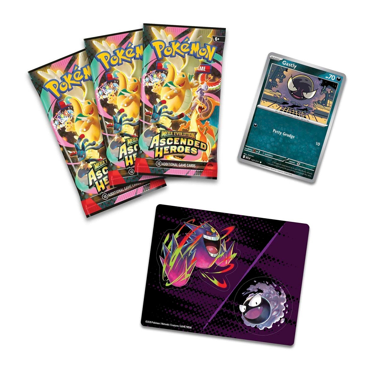 2026 Pokemon Mega Evolution Ascended Heroes Charmander & Gastly Tech Sticker Collection Bundle  (2026)