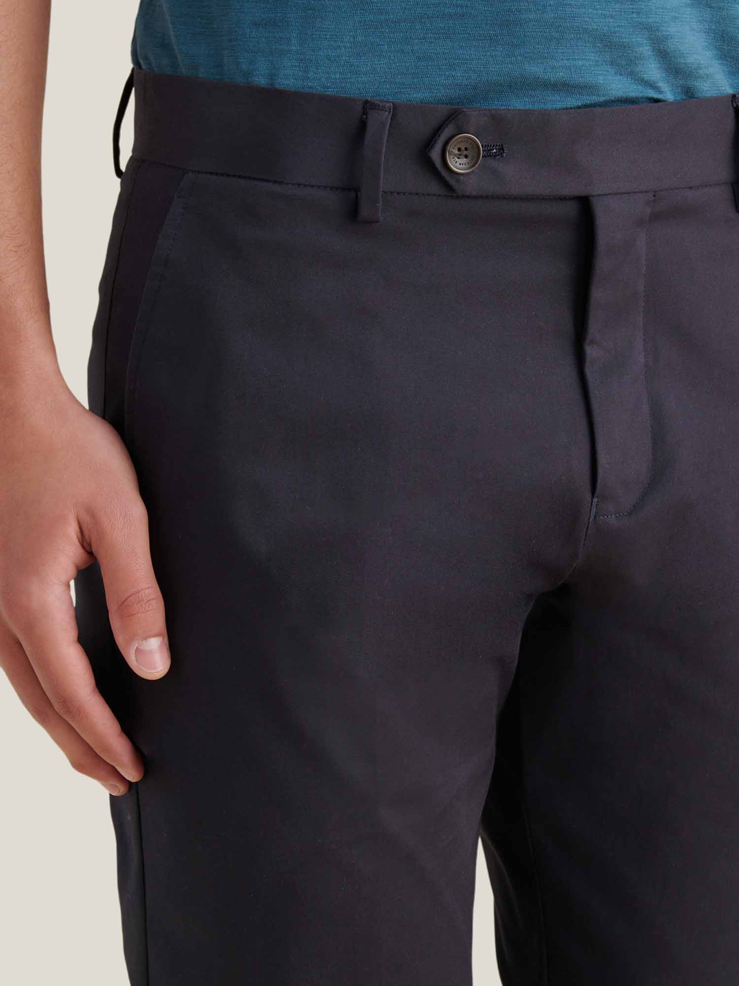 Peckham Rye Stretch Dark Sapphire Navy Cotton Trouser