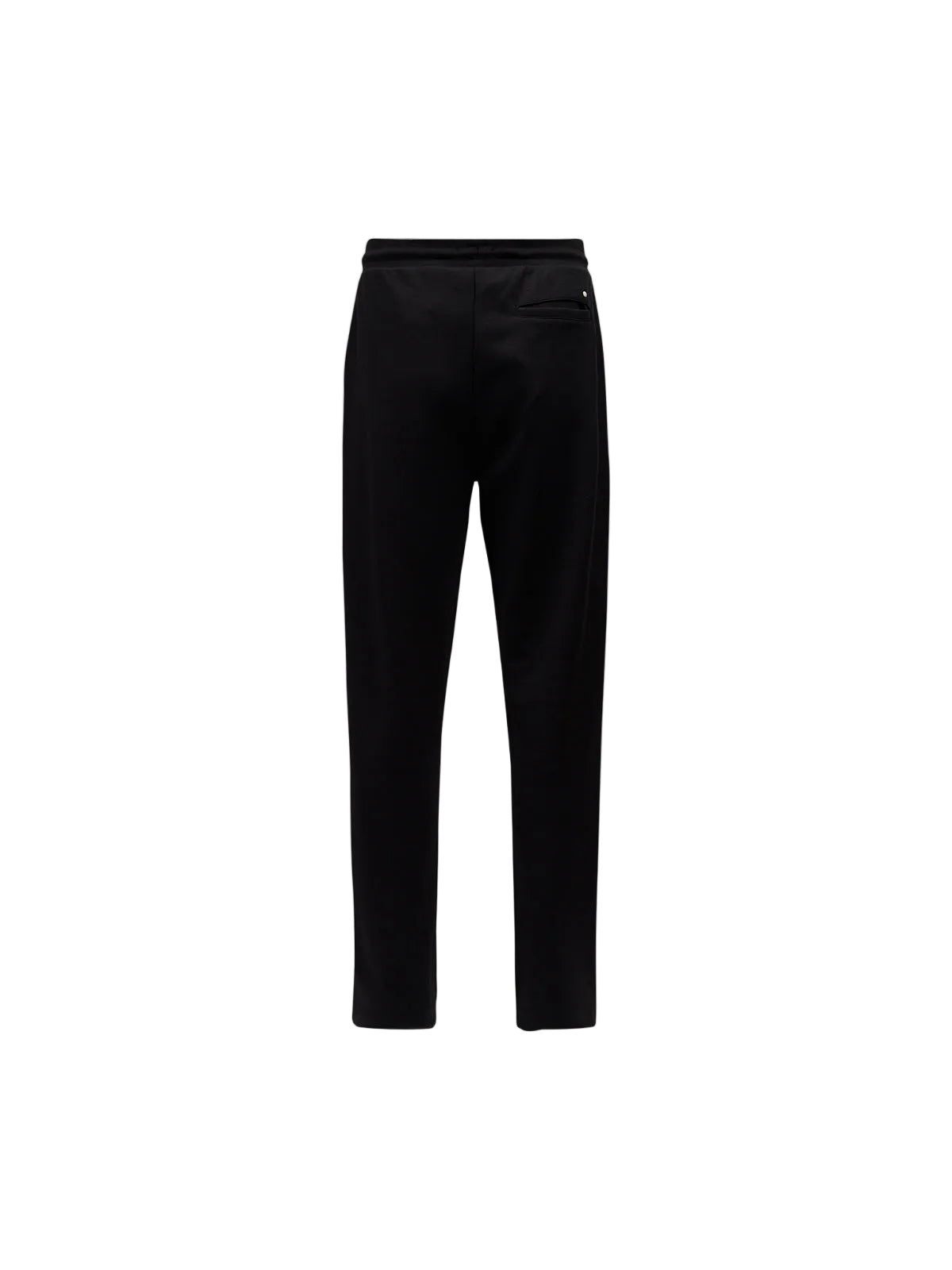 Back View of Peckham Rye Interlock Black Sweatpants PRY0337-023