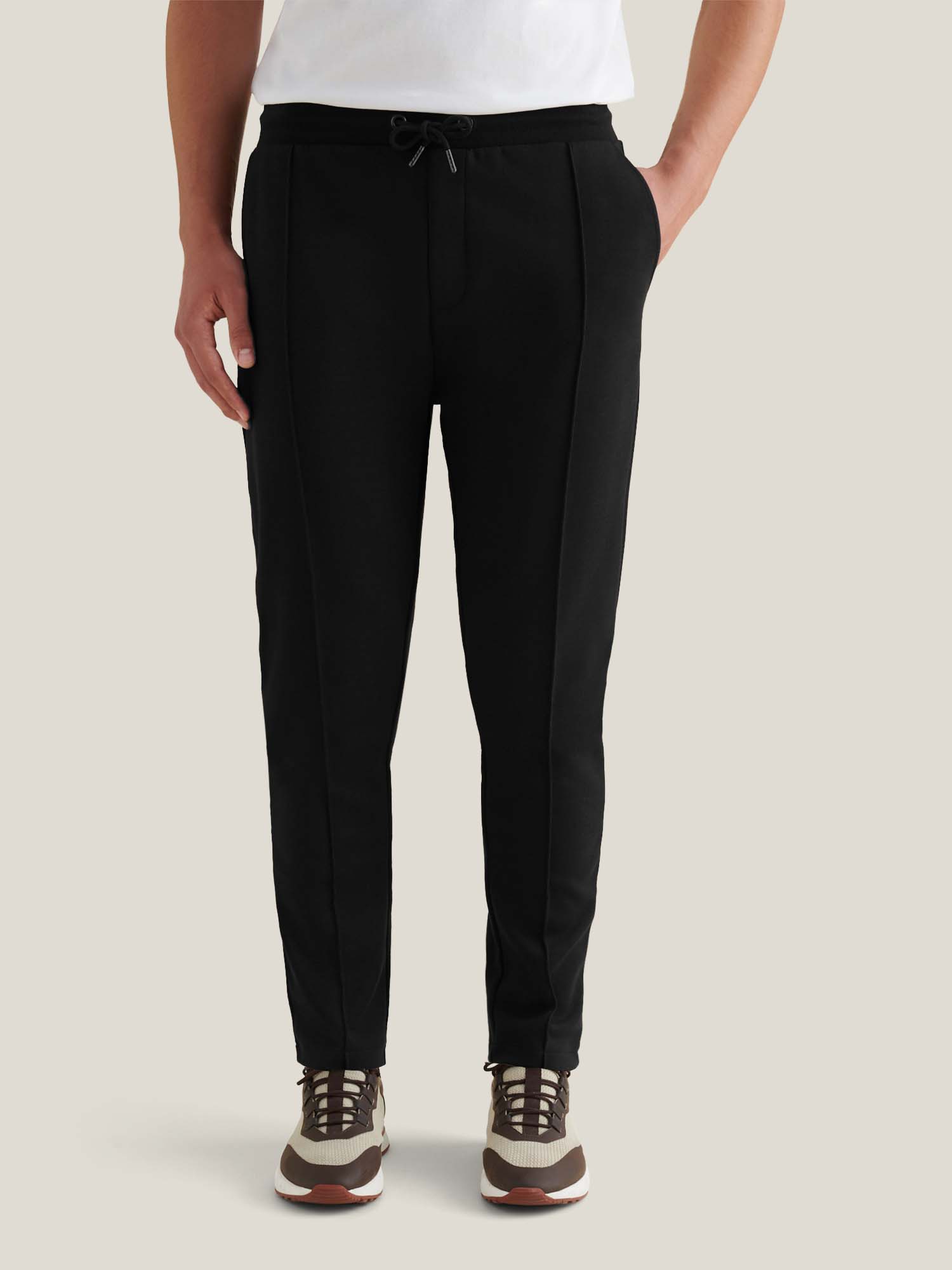 Peckham Rye Interlock Black Sweatpants