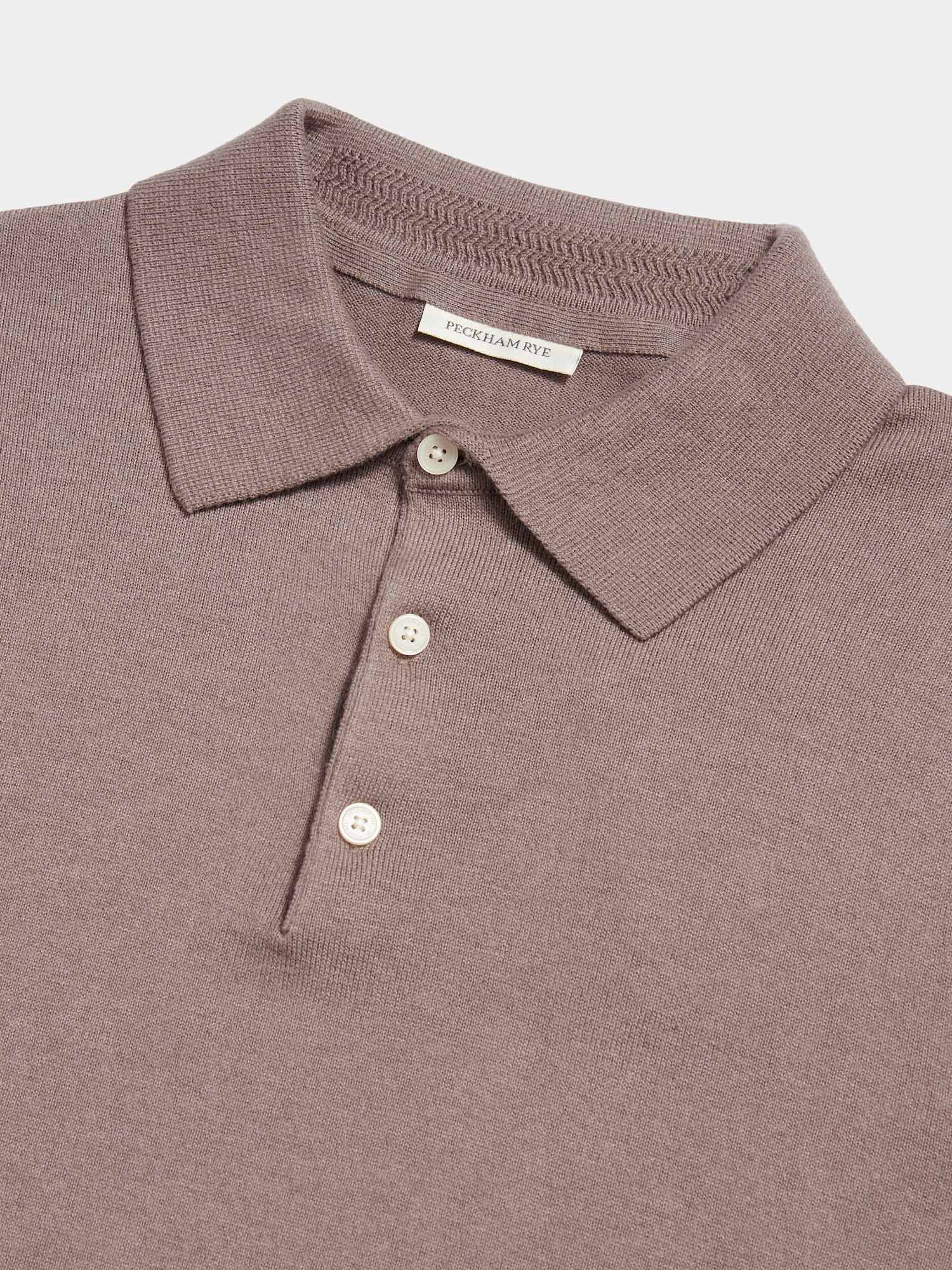 Peckham Rye Knit L/S Iron Polo Shirt