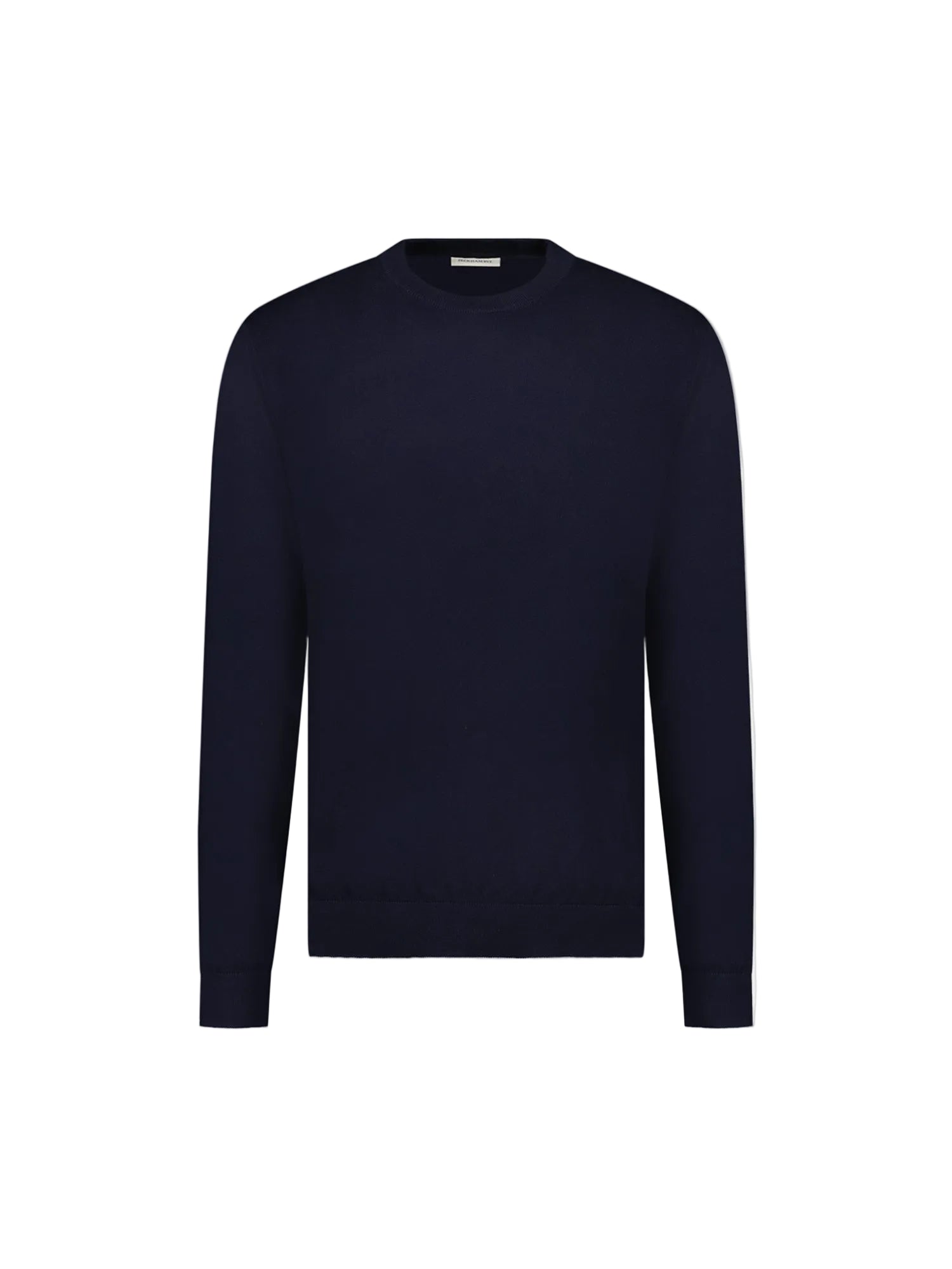 Front View of Peckham Rye Knit Dark Sapphire Navy Crewneck