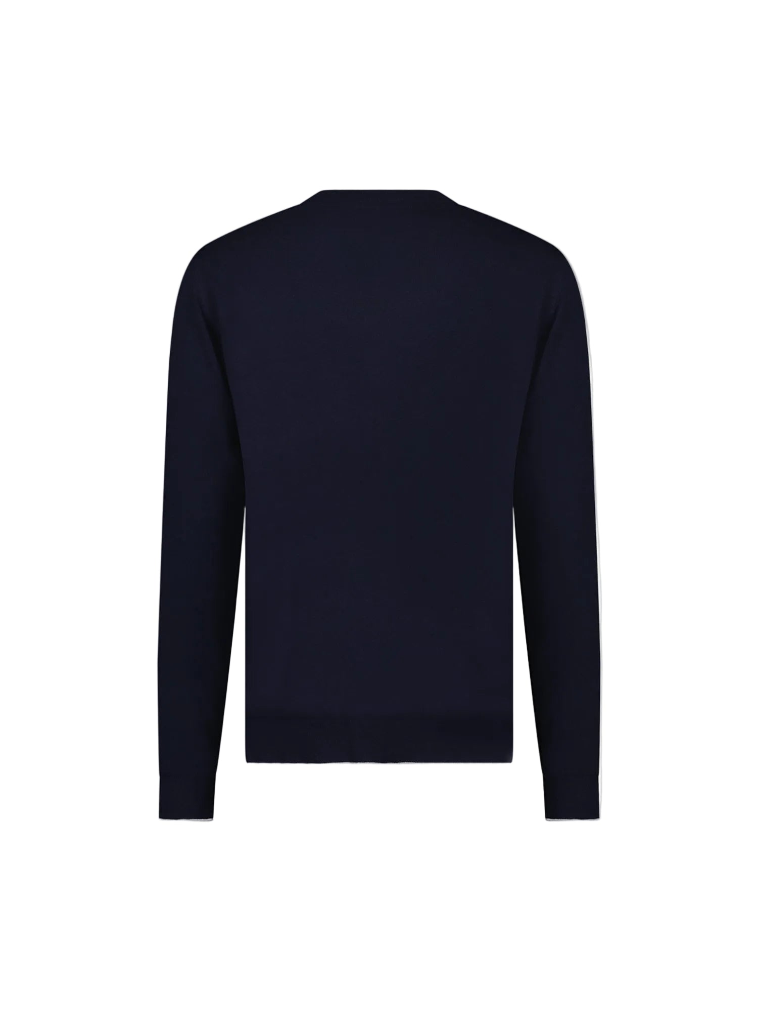 Back View of Peckham Rye Knit Dark Sapphire Navy Crewneck