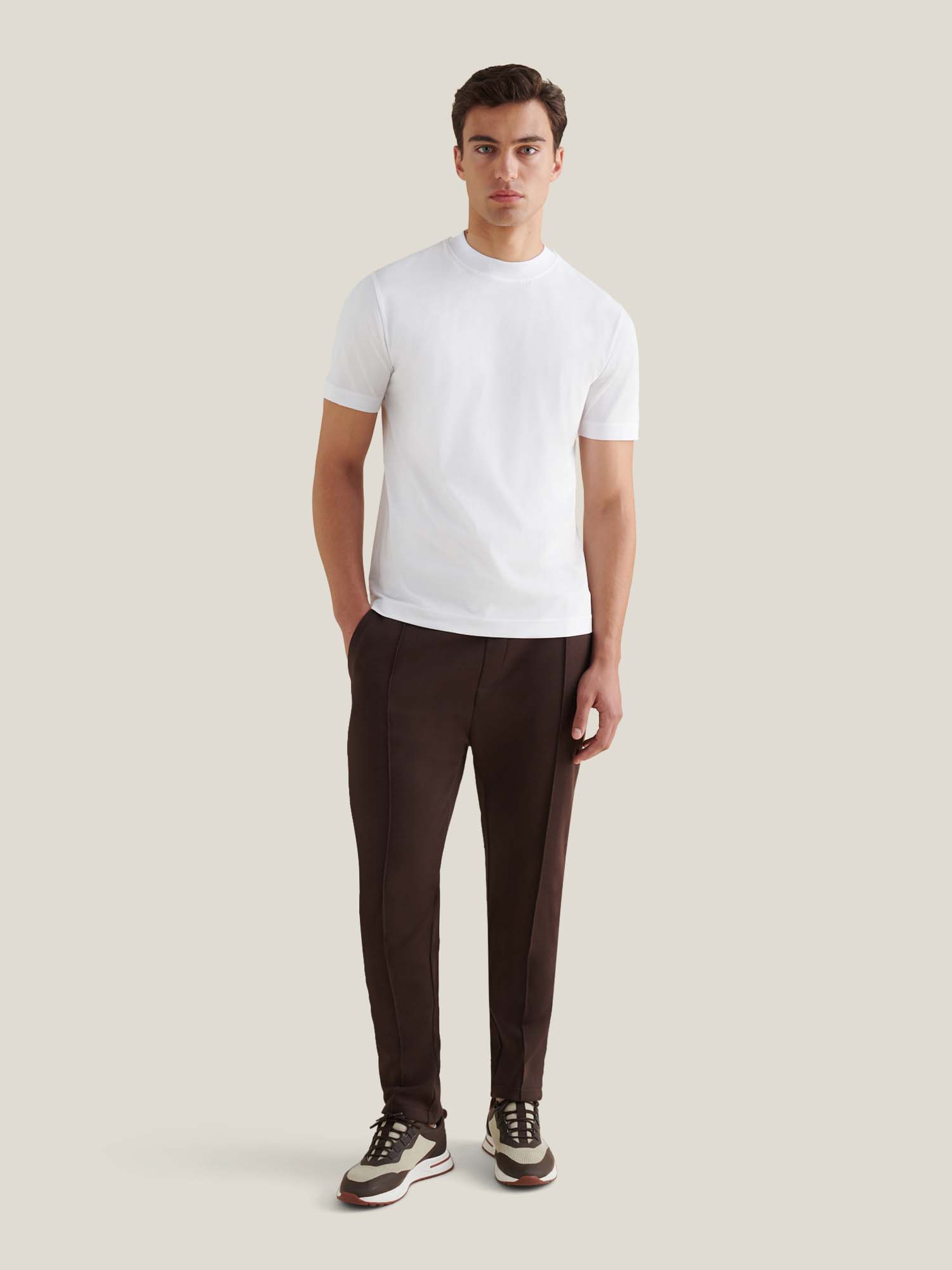 Peckham Rye Mercerised Cotton Bright White T-Shirt