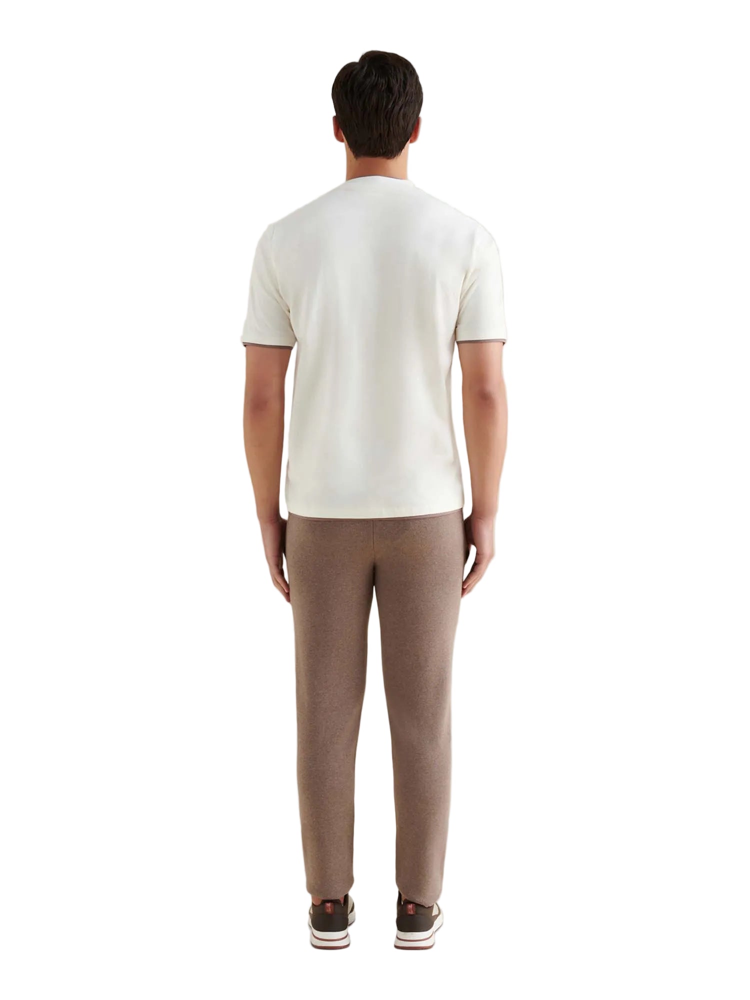 Peckham Rye Double Layer Mercerised Cotton Egret T-Shirt