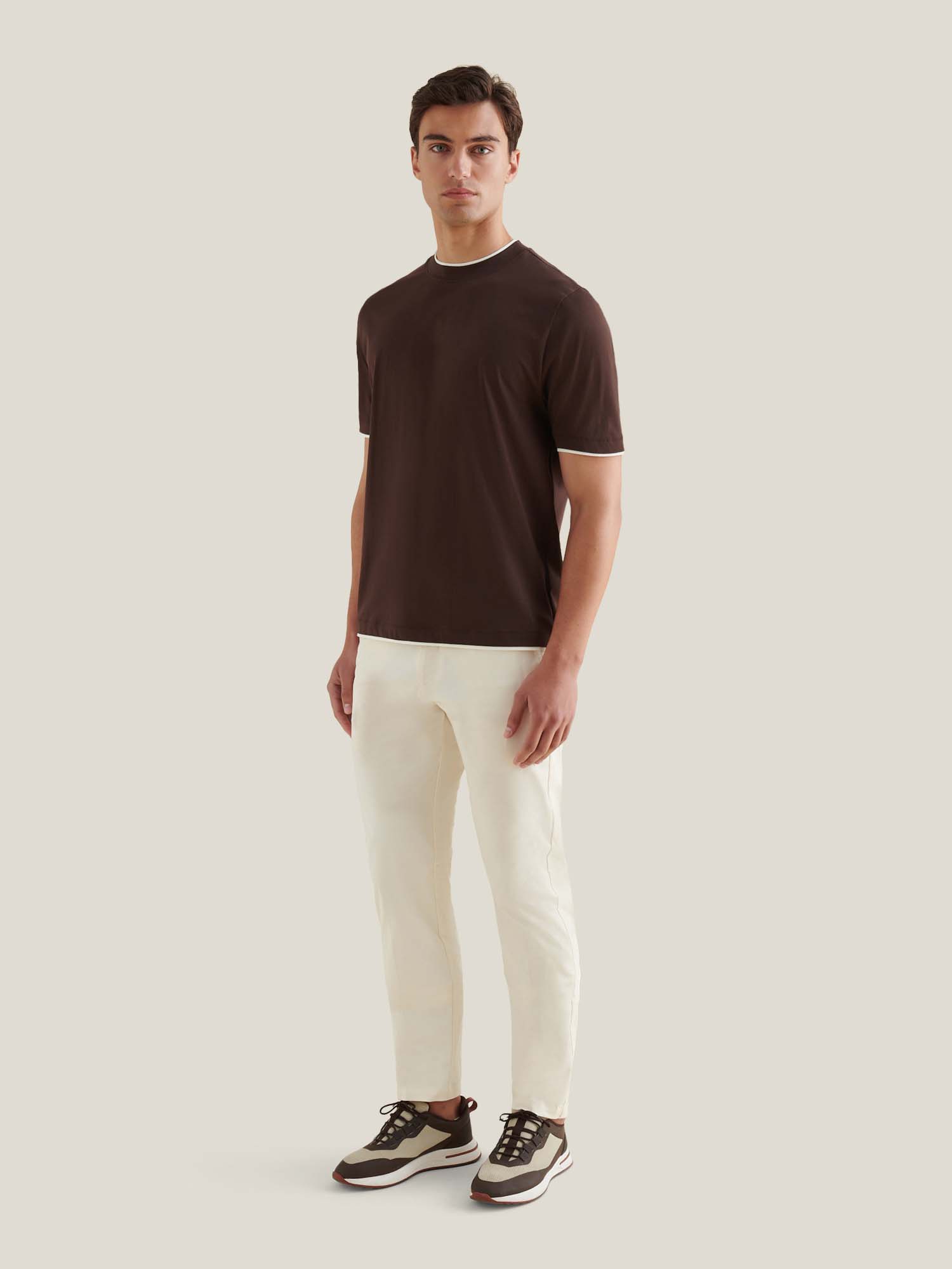 Peckham Rye Double Layer Mercerised Cotton Java T-Shirt