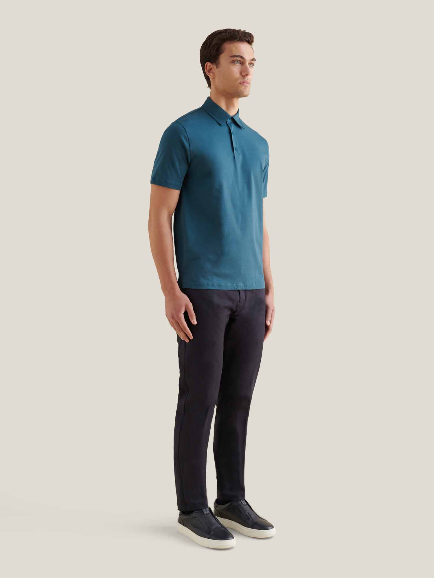 Peckham Rye Mercerised Cotton Stargazer Polo Shirt