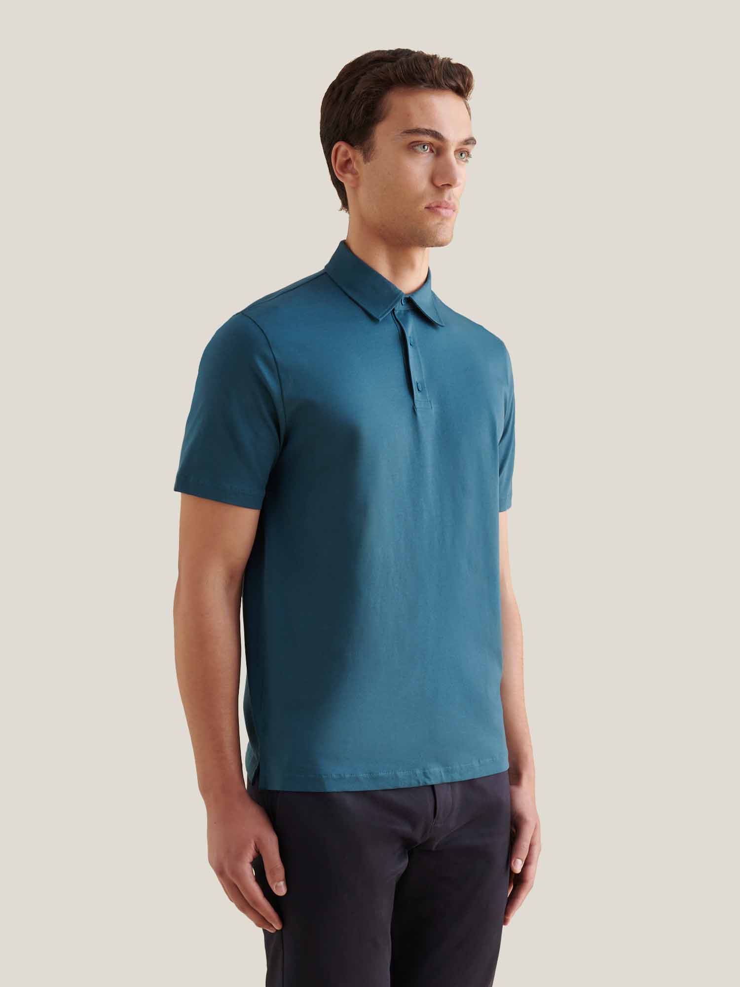 Peckham Rye Mercerised Cotton Stargazer Polo Shirt