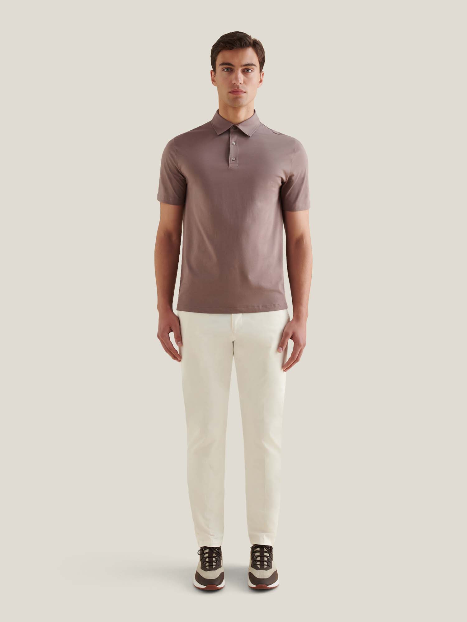 Peckham Rye Mercerised Cotton Iron Polo Shirt
