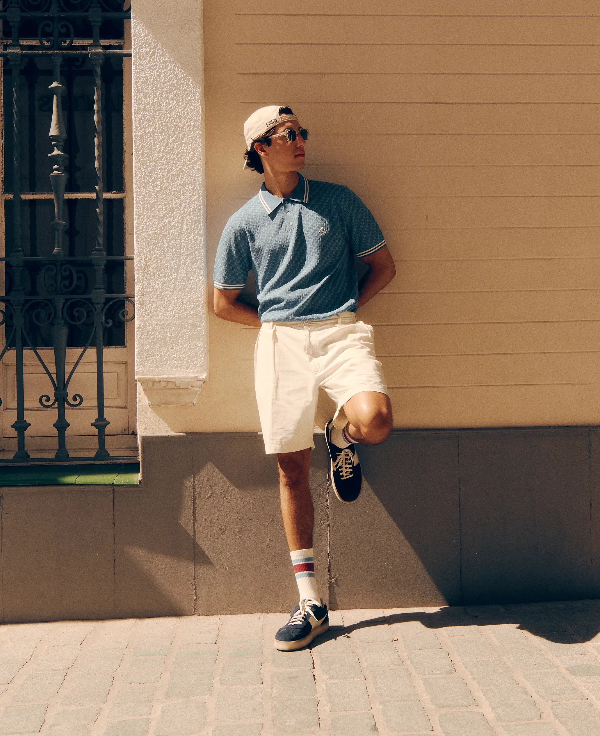 Alma De Ace Rivea Knitted Blue Polo Shirt