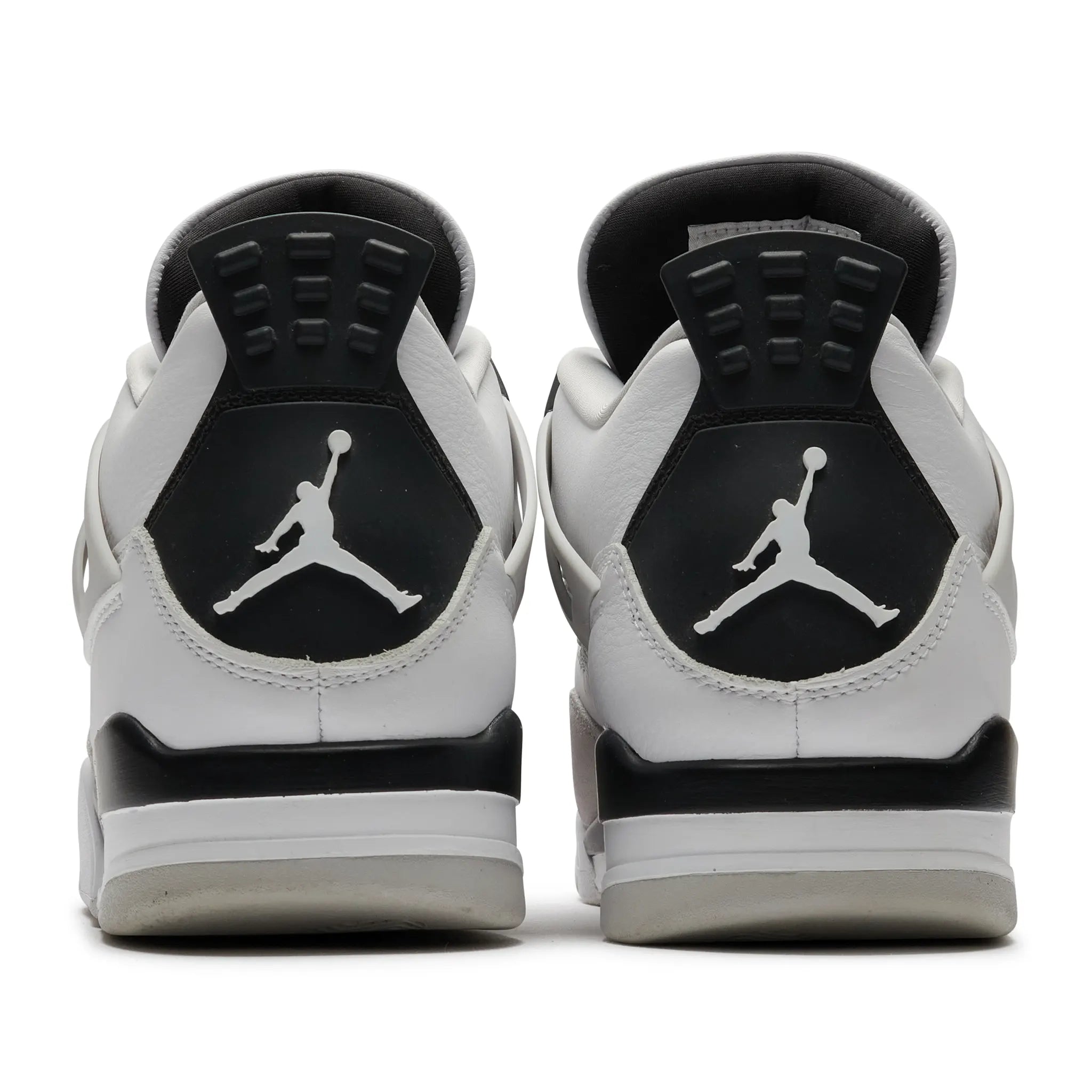 Heel view of Preloved - Air Jordan 4 Retro Military Black