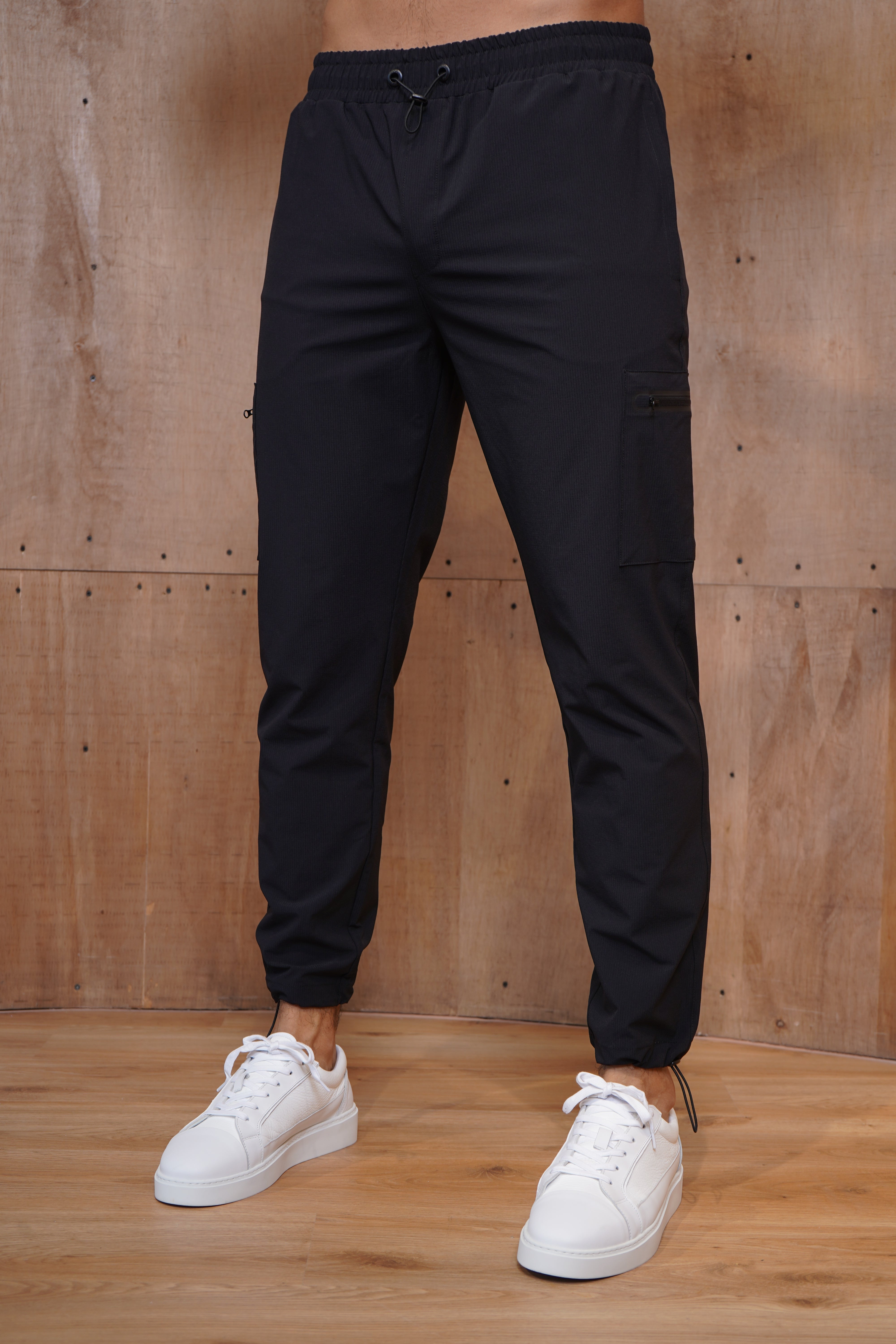 CAPO Utility Tech Black Cargo Pants
