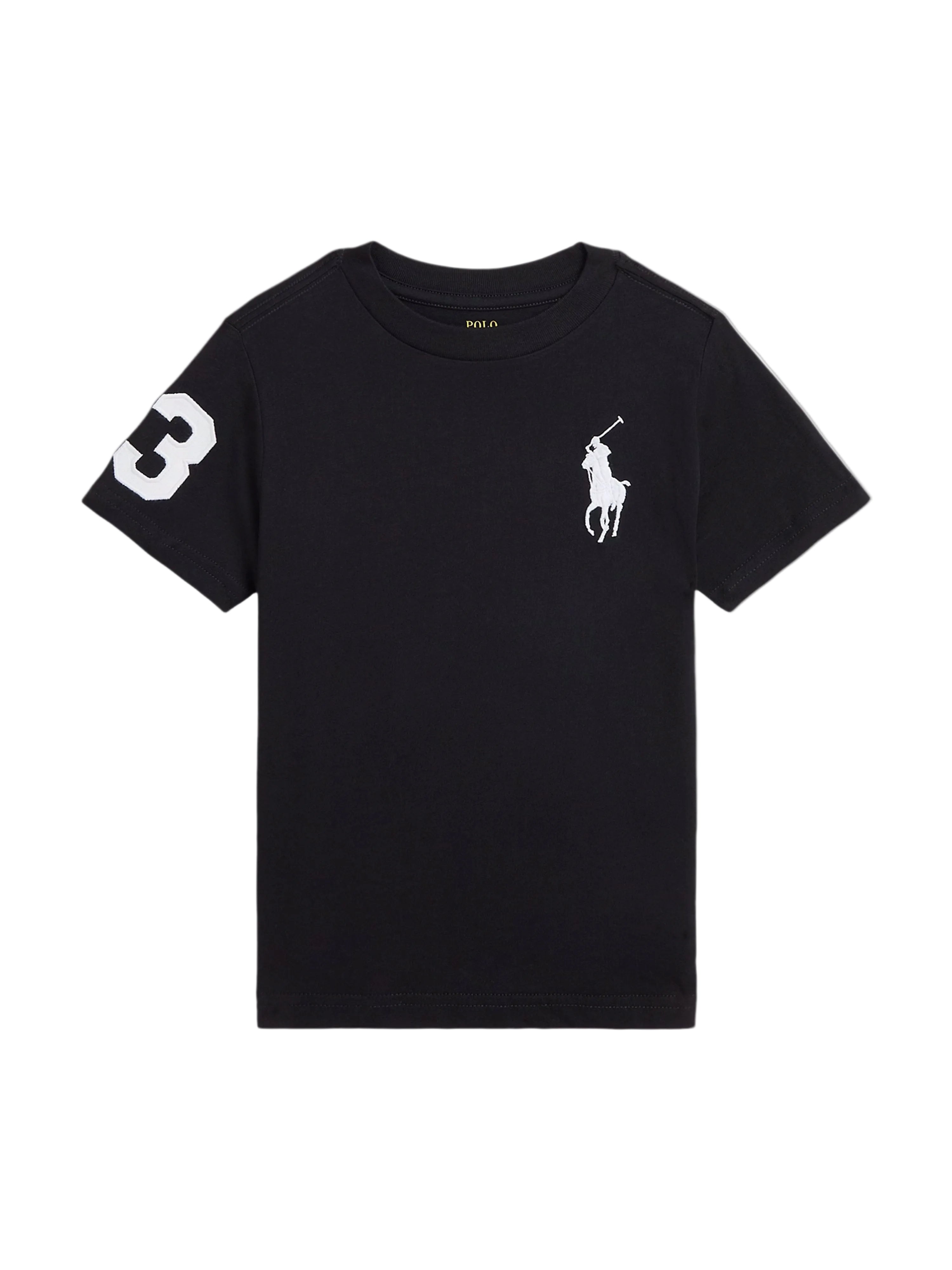 Ralph Lauren Logo Boys Black T-Shirt