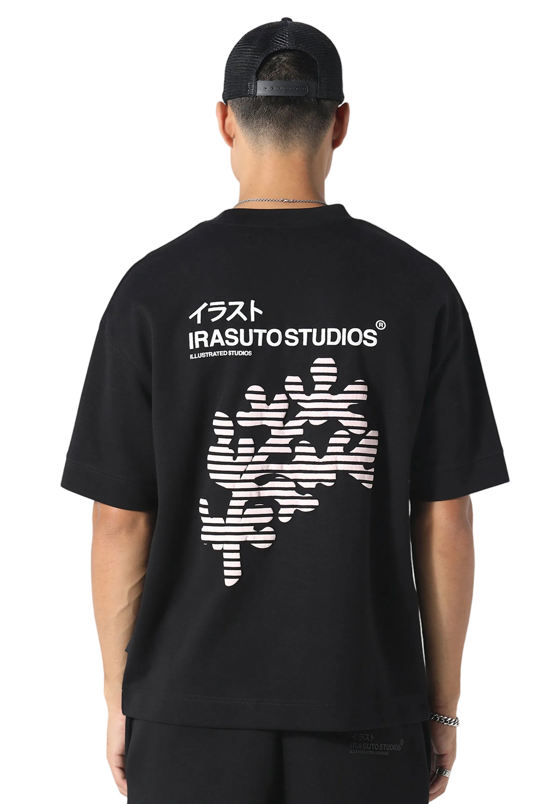 Irasuto Studios Sakura Wave Black T-Shirt