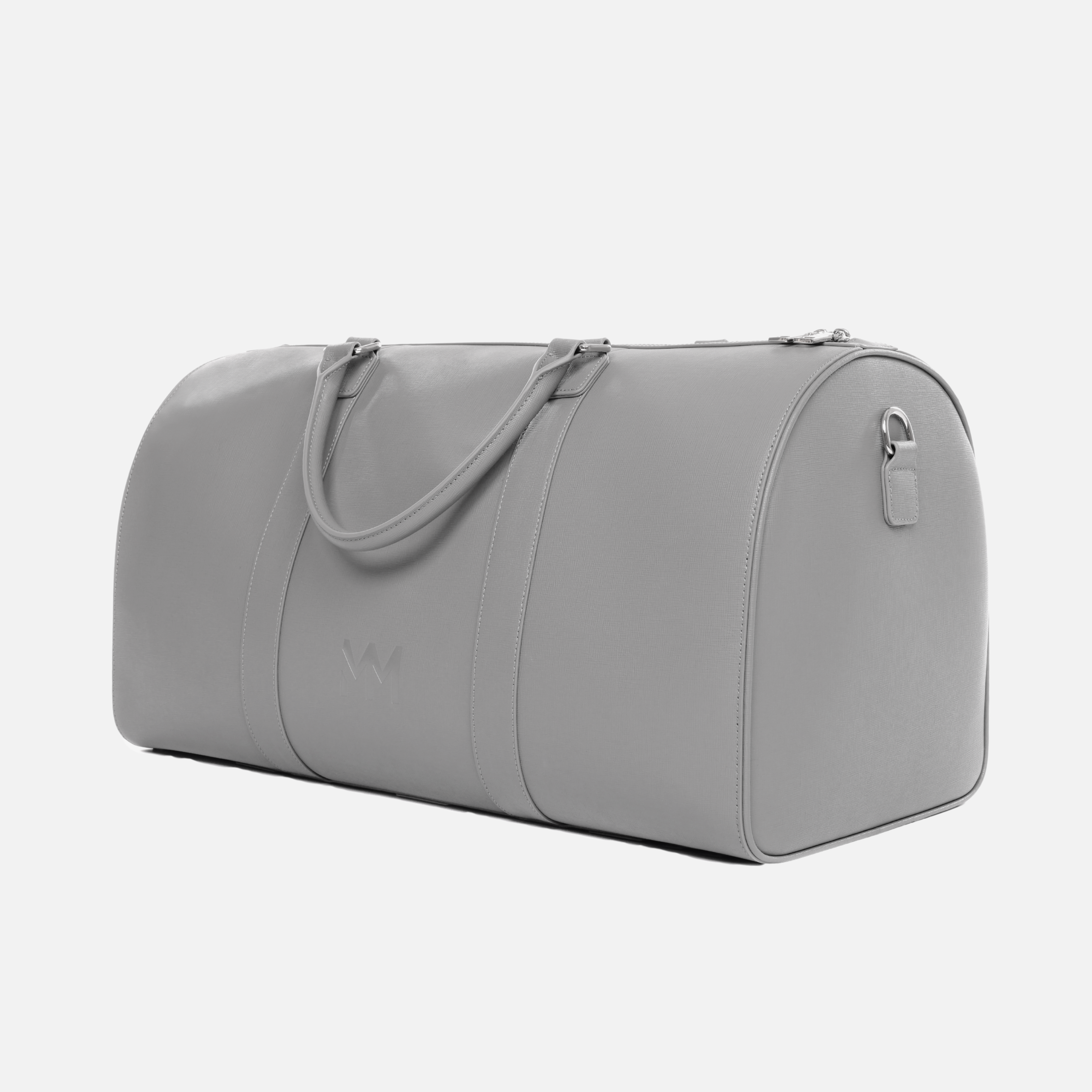 MM London Nardo Saffiano Grey Duffel Bag