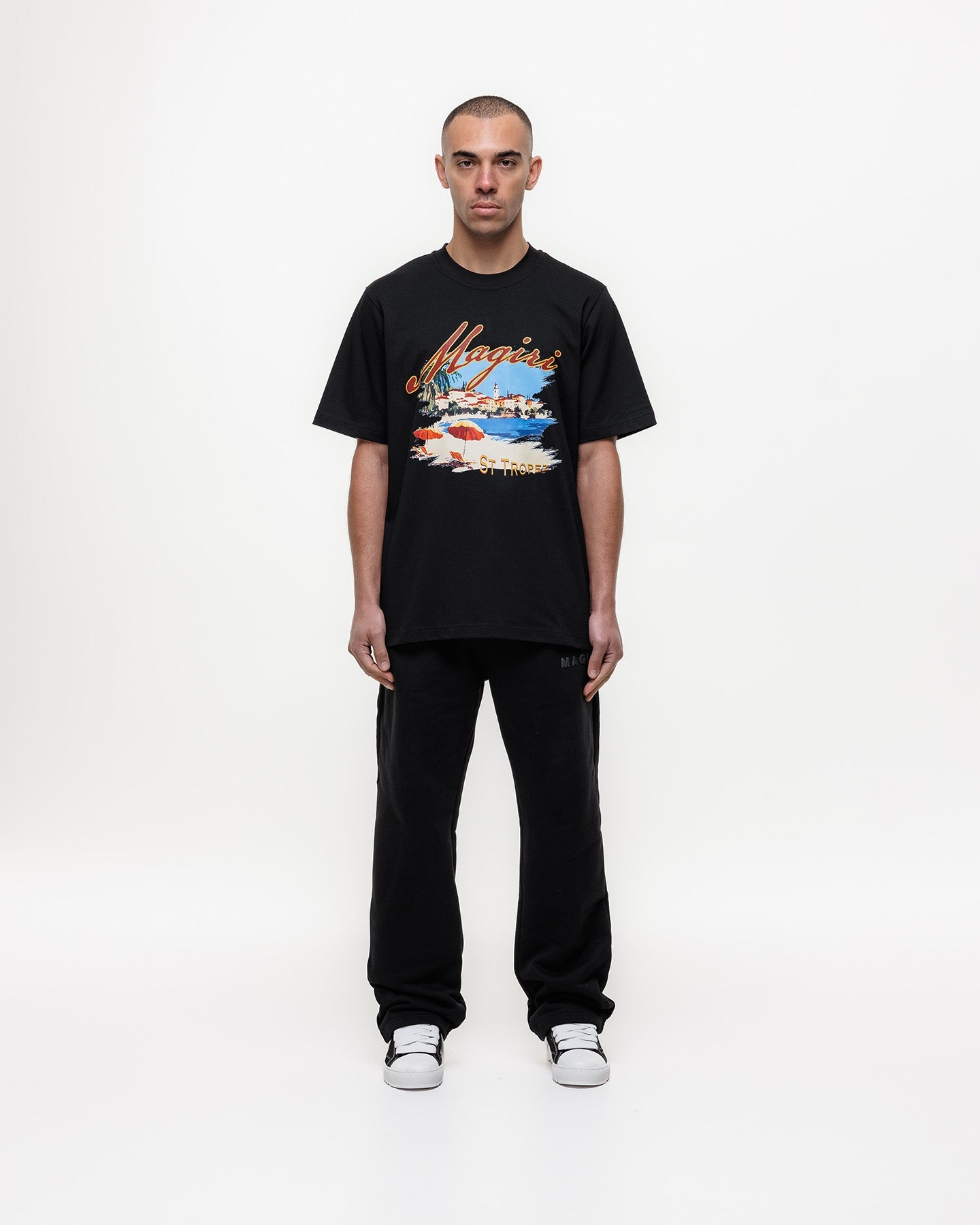 MAGIRI St. Tropez Printed Black T-Shirt