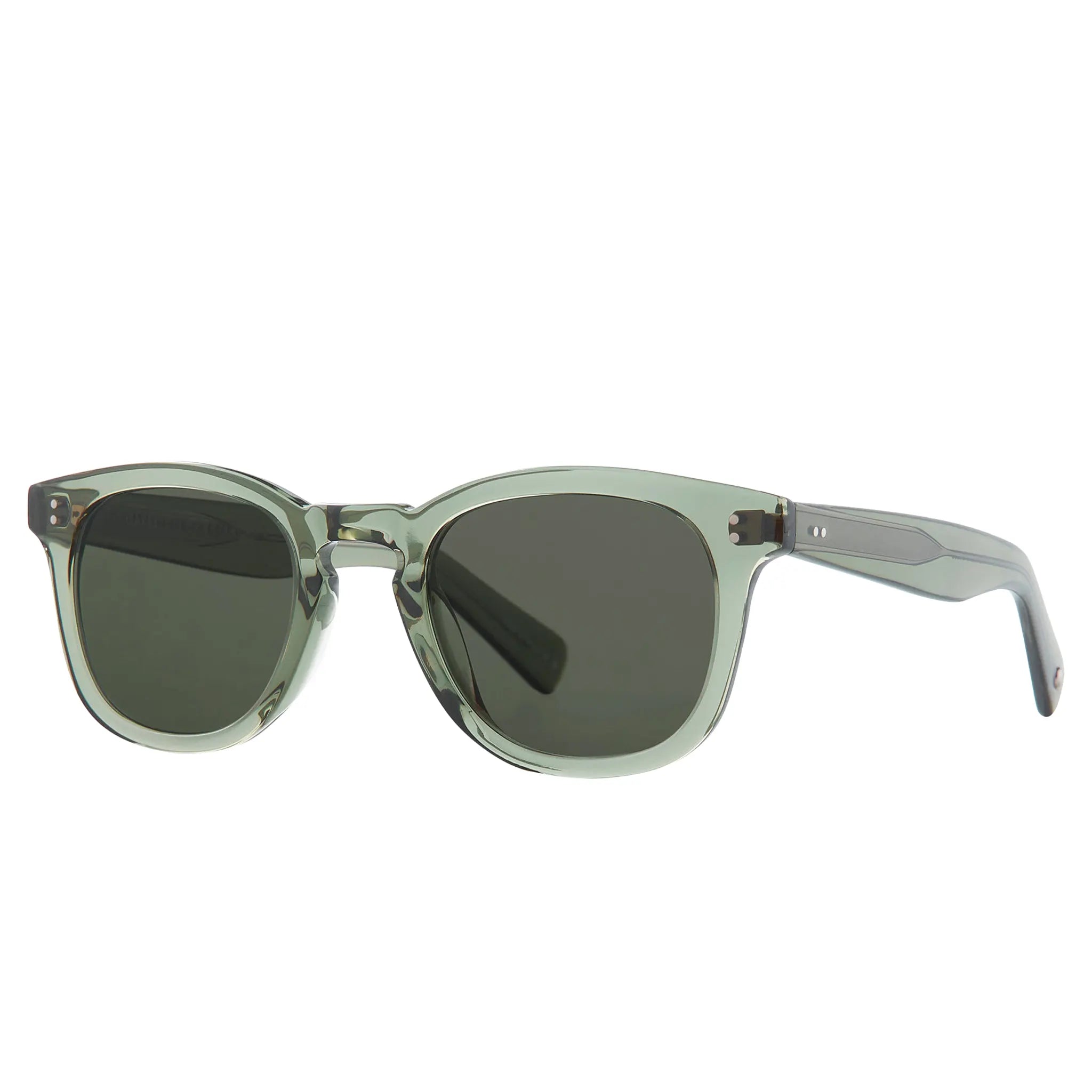 Front Side View of Garrett Leight Kinney II Forever Classic Juniper Sunglasses