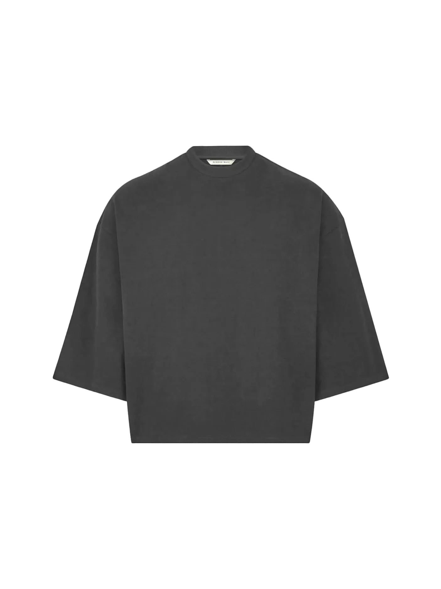 Florence Black Crop Charcoal T-Shirt