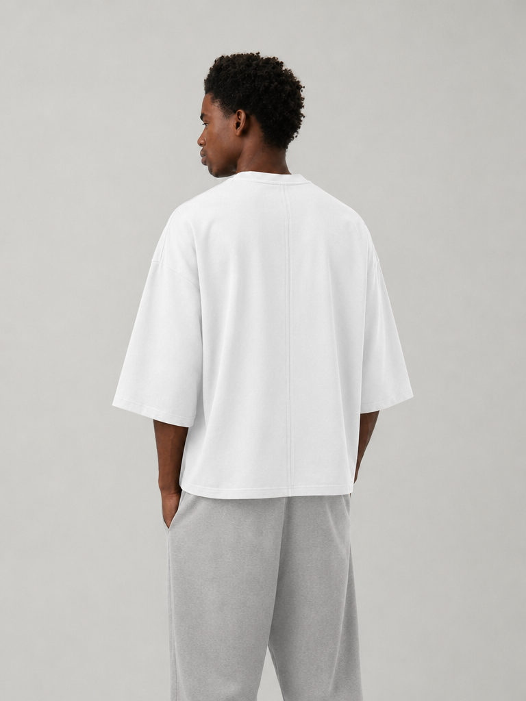 Florence Black Crop V2 White T-Shirt
