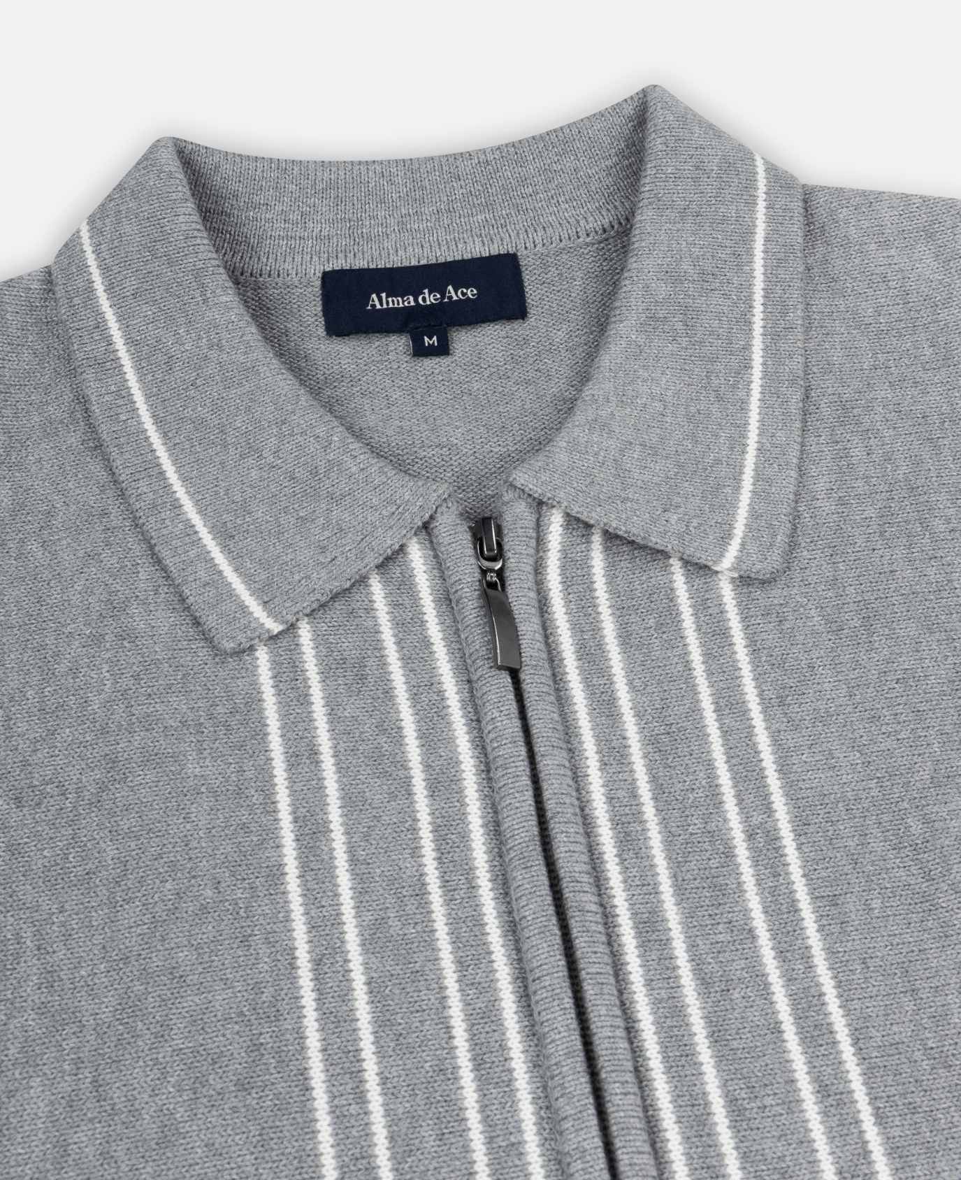 Alma De Ace Zela Knitted Grey Jacket