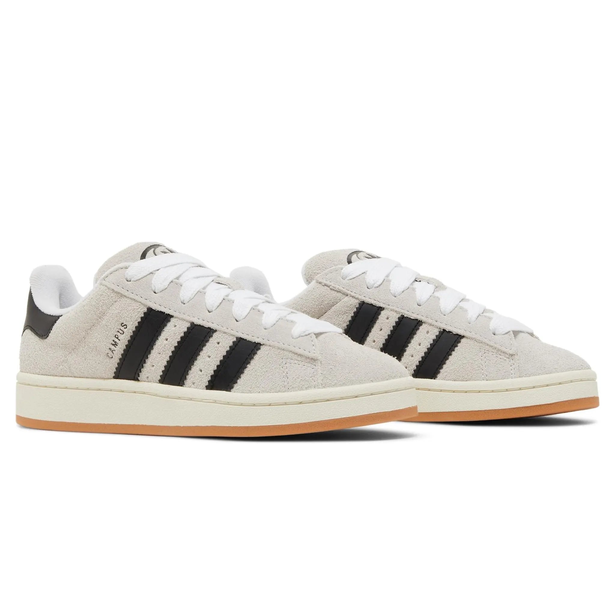 Front side view of Adidas Campus 00s Crystal White Black (W) GY0042