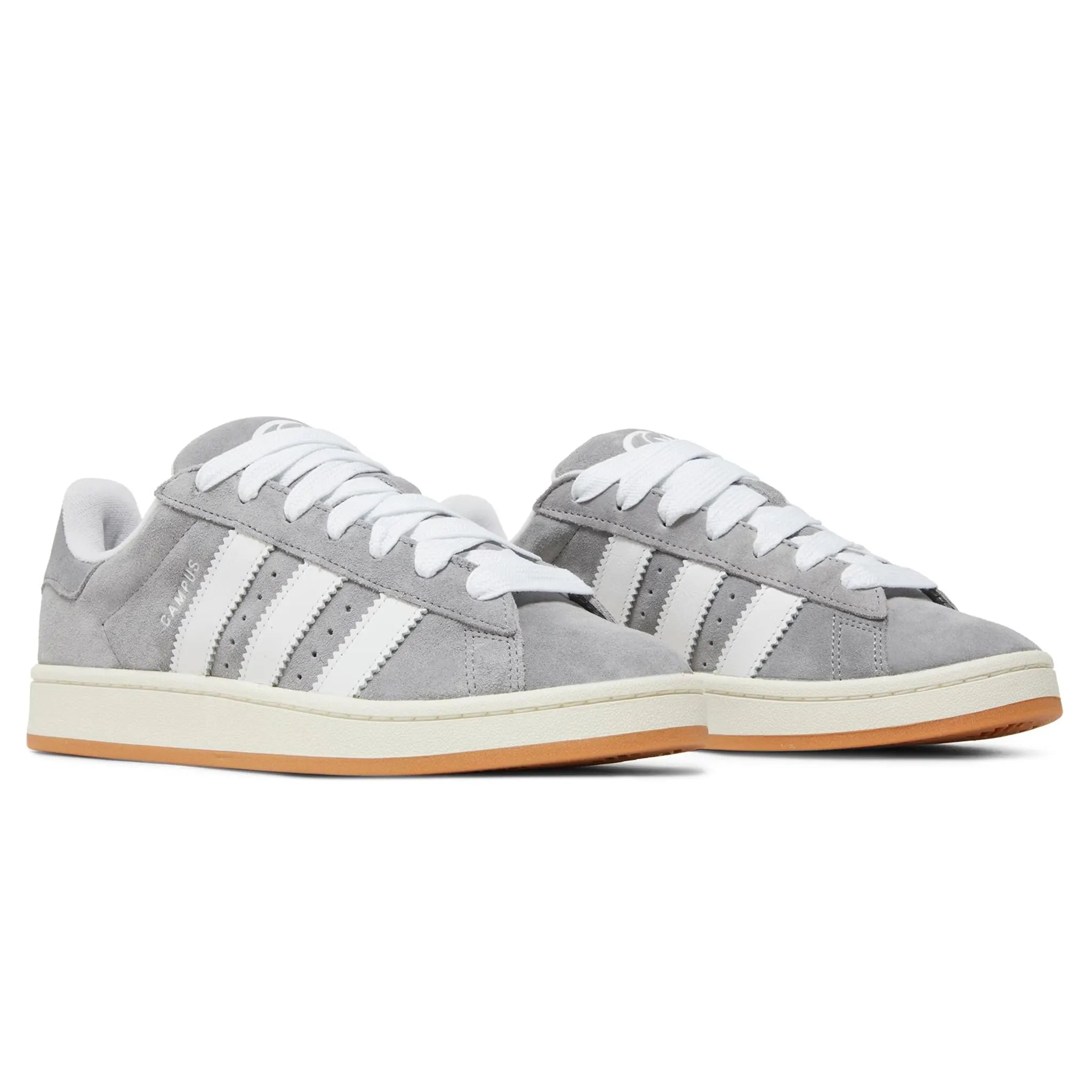 Front side view of Adidas Campus 00s Grey White HQ8707