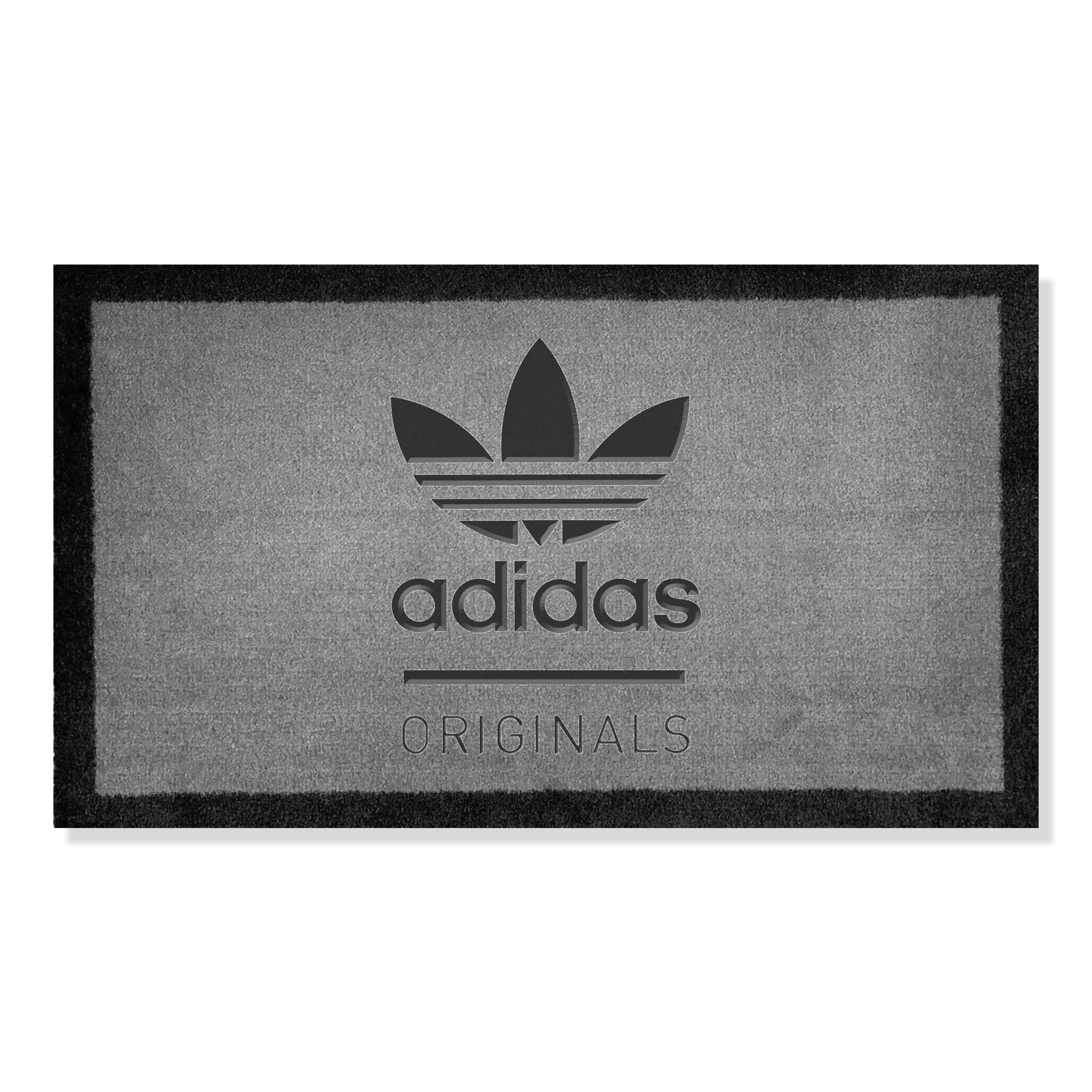 Front view of Adidas Originals Light Grey Doormat 70x40cm