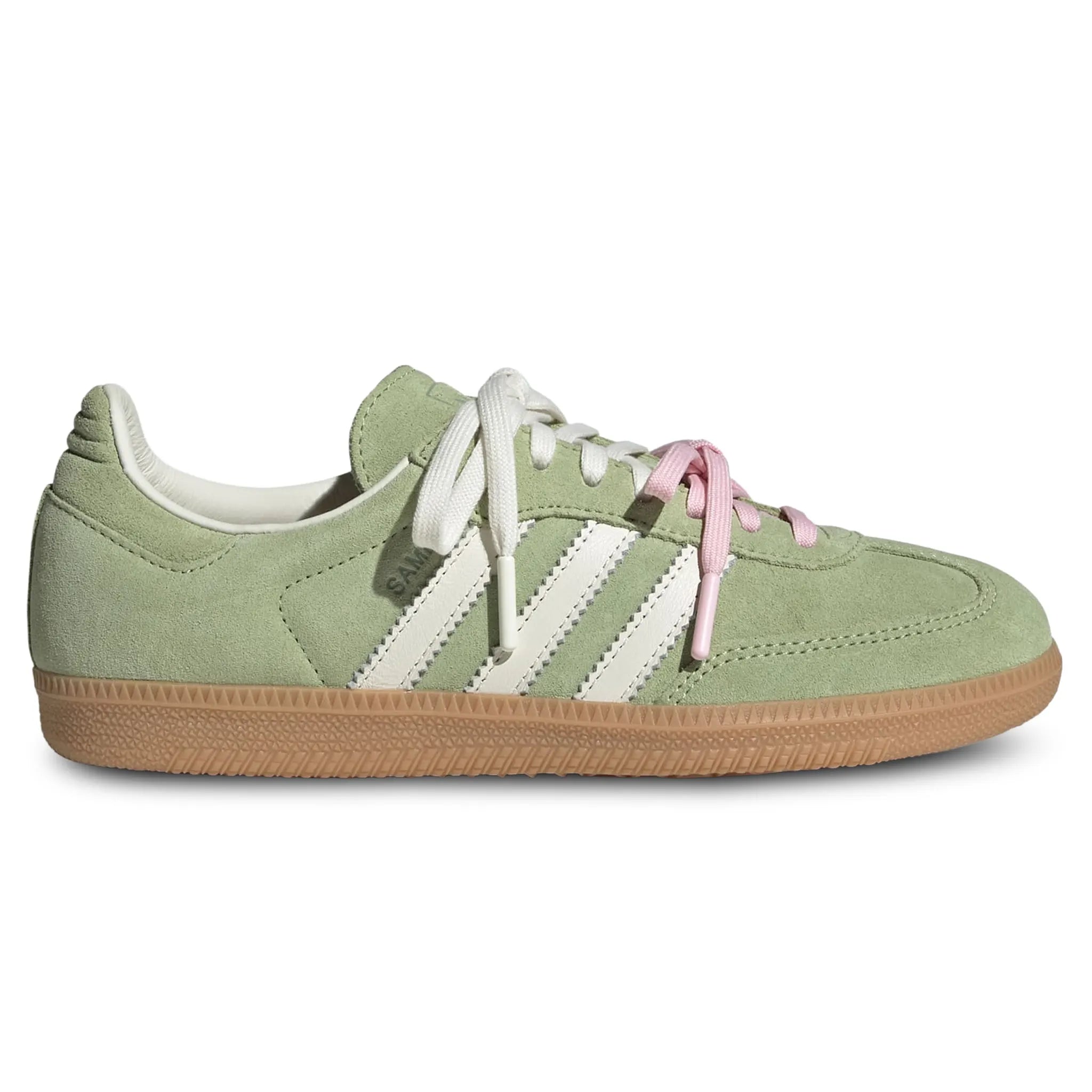 Side View of Adidas Samba OG Molly Mae Matcha KH8706
