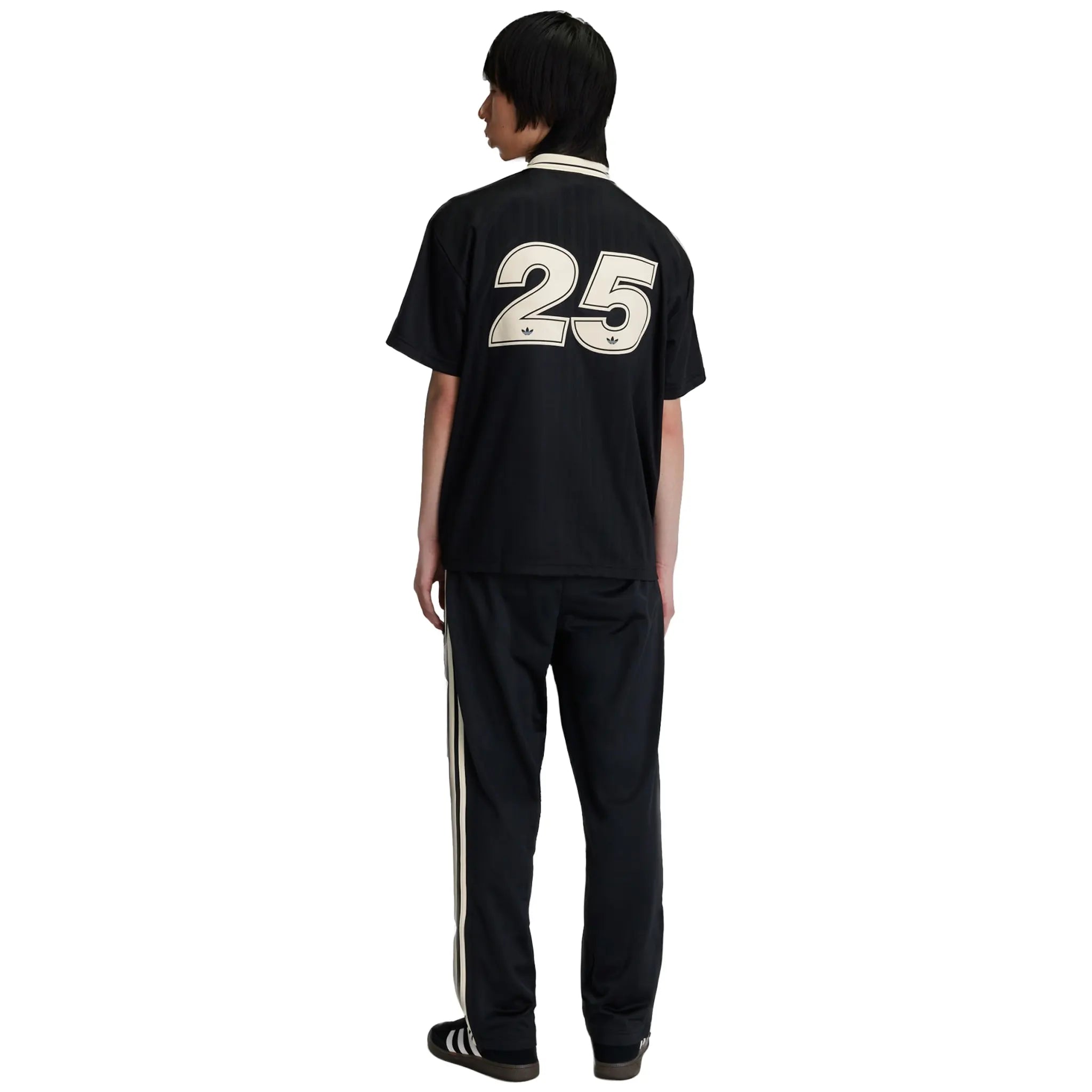 Back View of Adidas x Oasis Tour Jacquard Black Jersey KT3437