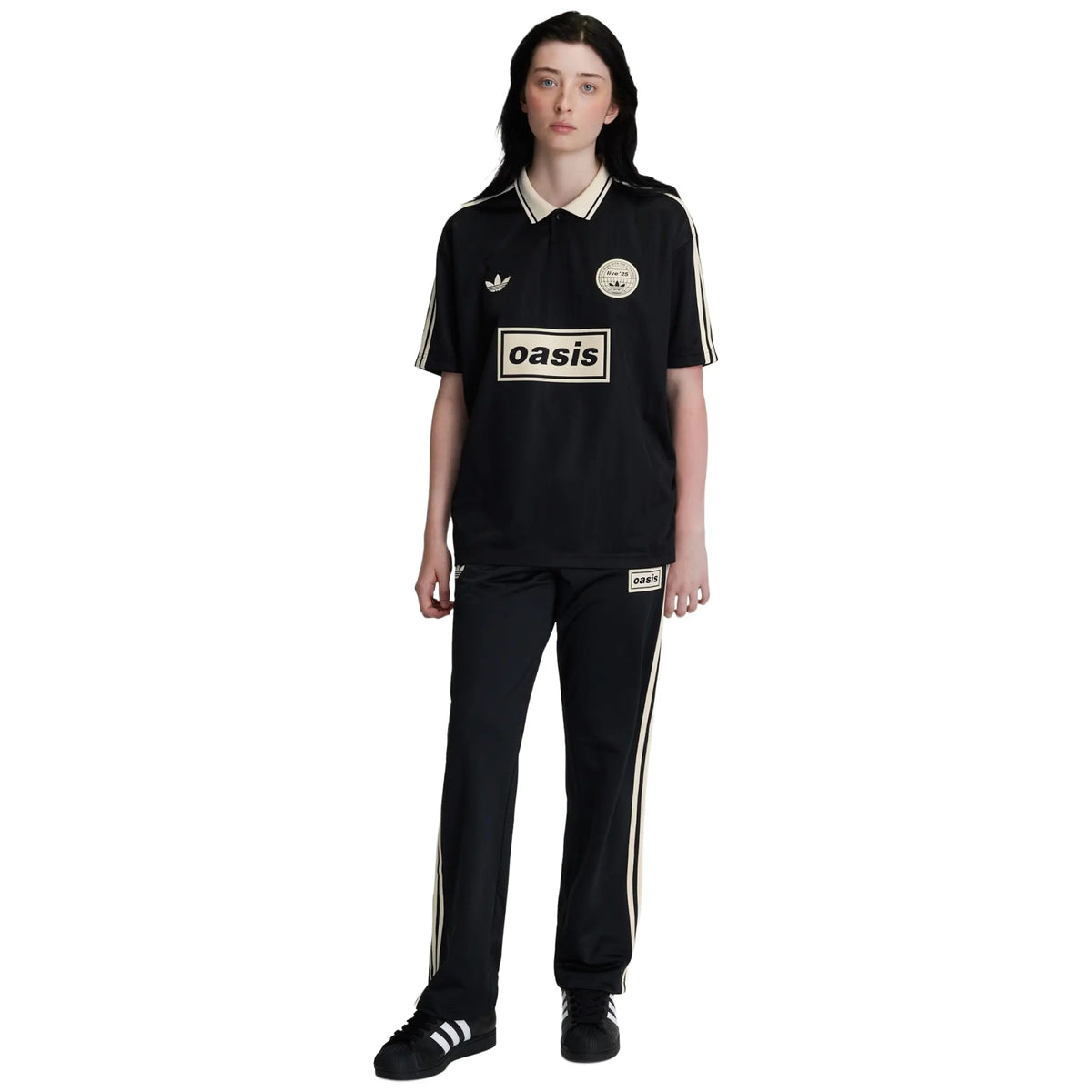 Adidas x Oasis Tour Jacquard Black Jersey | KT3437
